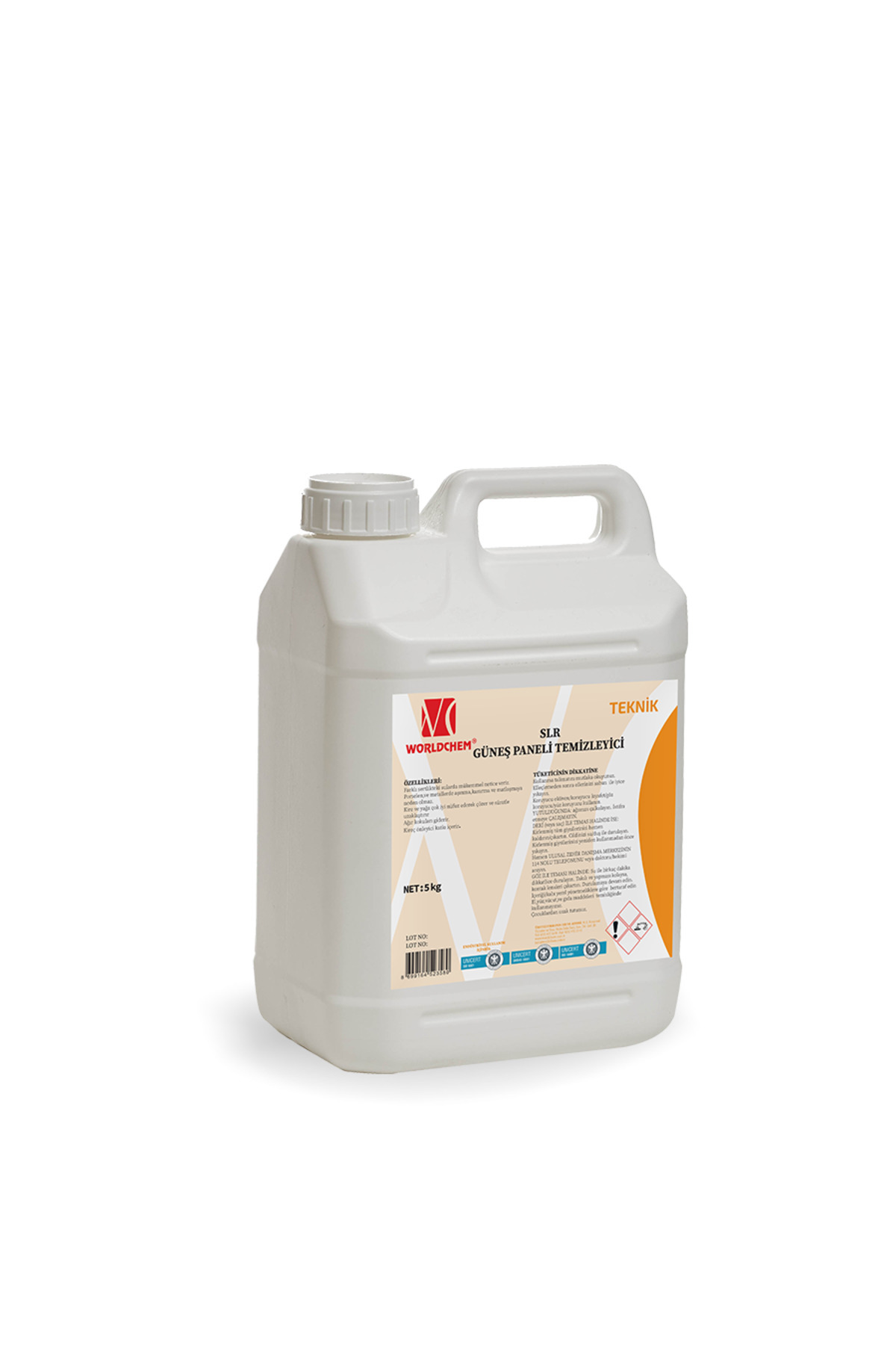 Worldchem Güneş Paneli Temizleme Solüsyonu Slr 5 L