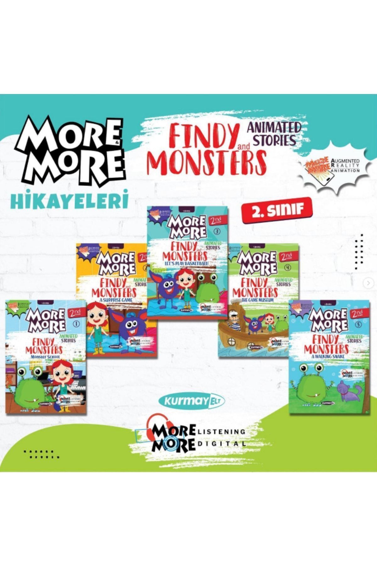Genel Markalar More And More 2 Sınıf Ingilizce Hikaye Seti Animated Fındy And Monsters Stories fotoğrafı 2 (önizleme)