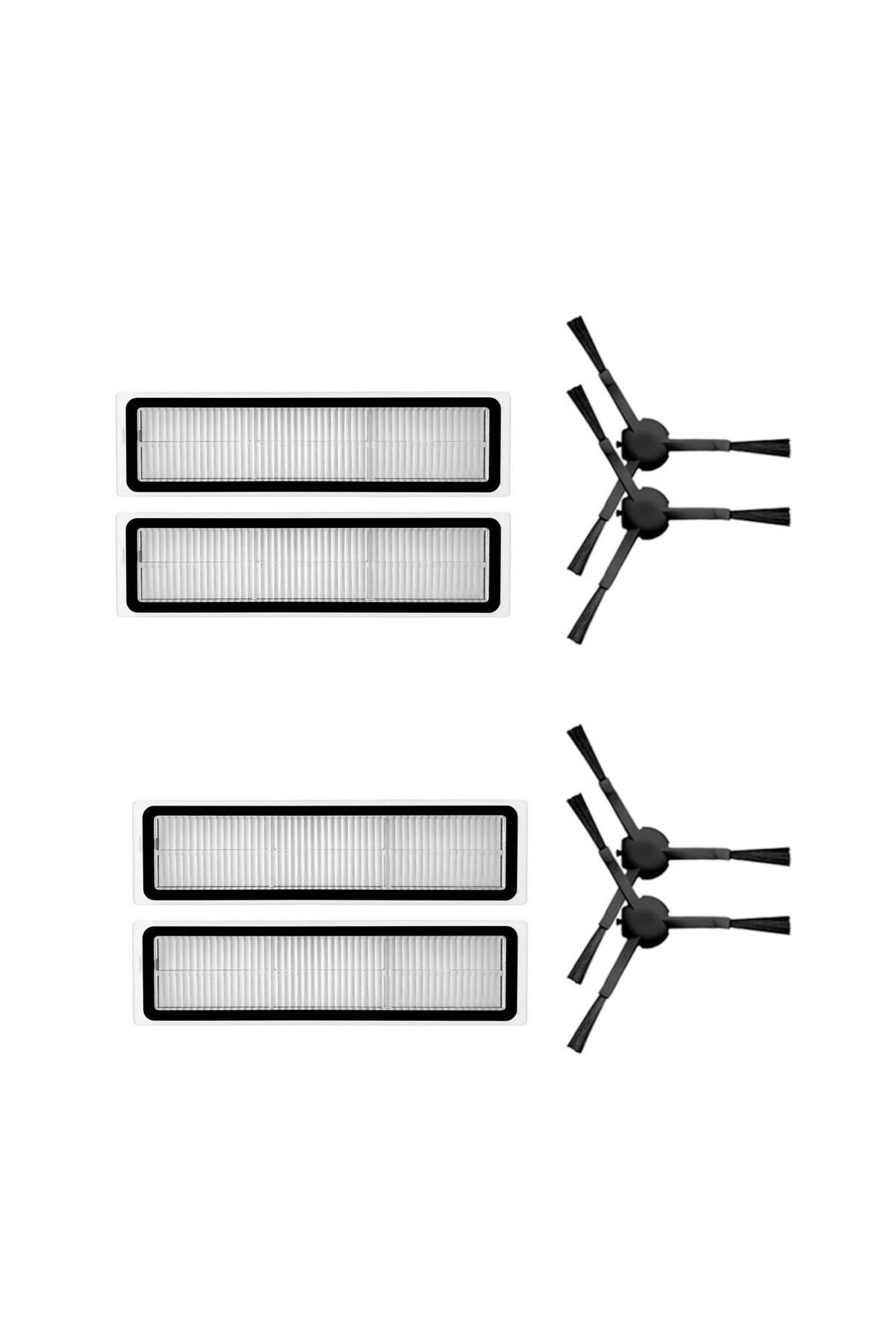 Vestel V-Bot Pro S Replacement Hepa Filter and Side Brush (8 Pieces)
