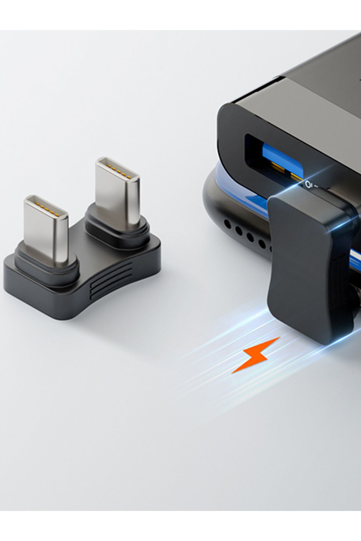 ALLOYSEED-2 in 1 Converter Connector Male To Male Type-C2.0 U Shaped USB C To USB C Extension Adapter 480Mb... 8