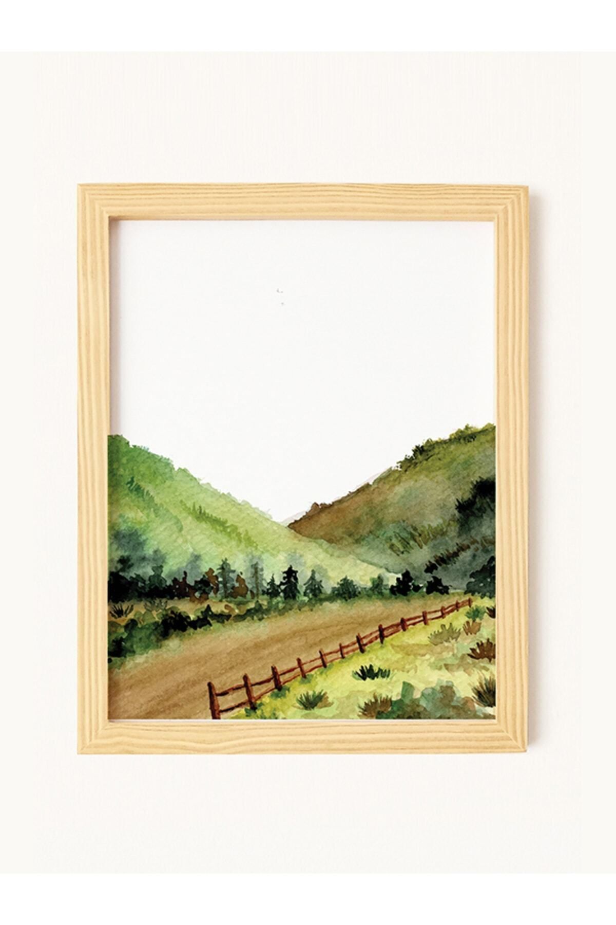 Ayışığı Dizayn-طقم لوحات كلاسيكية بإطار خشبي مكون من 3 قطع - 21x30 سم 4