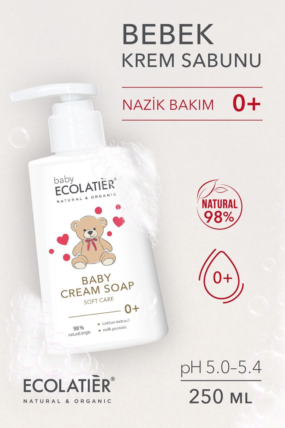 Bebek Şampuanı Yenidoğan Nazik Bakım, Hassas Ciltler Için Nemlendirici, 250 ml