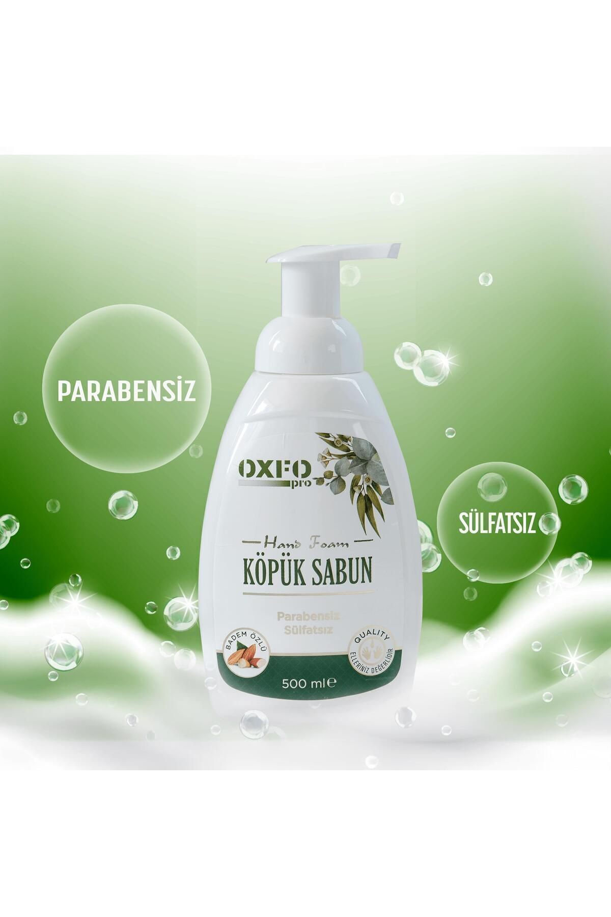 فوم تمیز کننده دستی مناسب پوست بدون پارابن و سولفات با پمپ کف ست اقتصادی 3 تایی OxfoPro