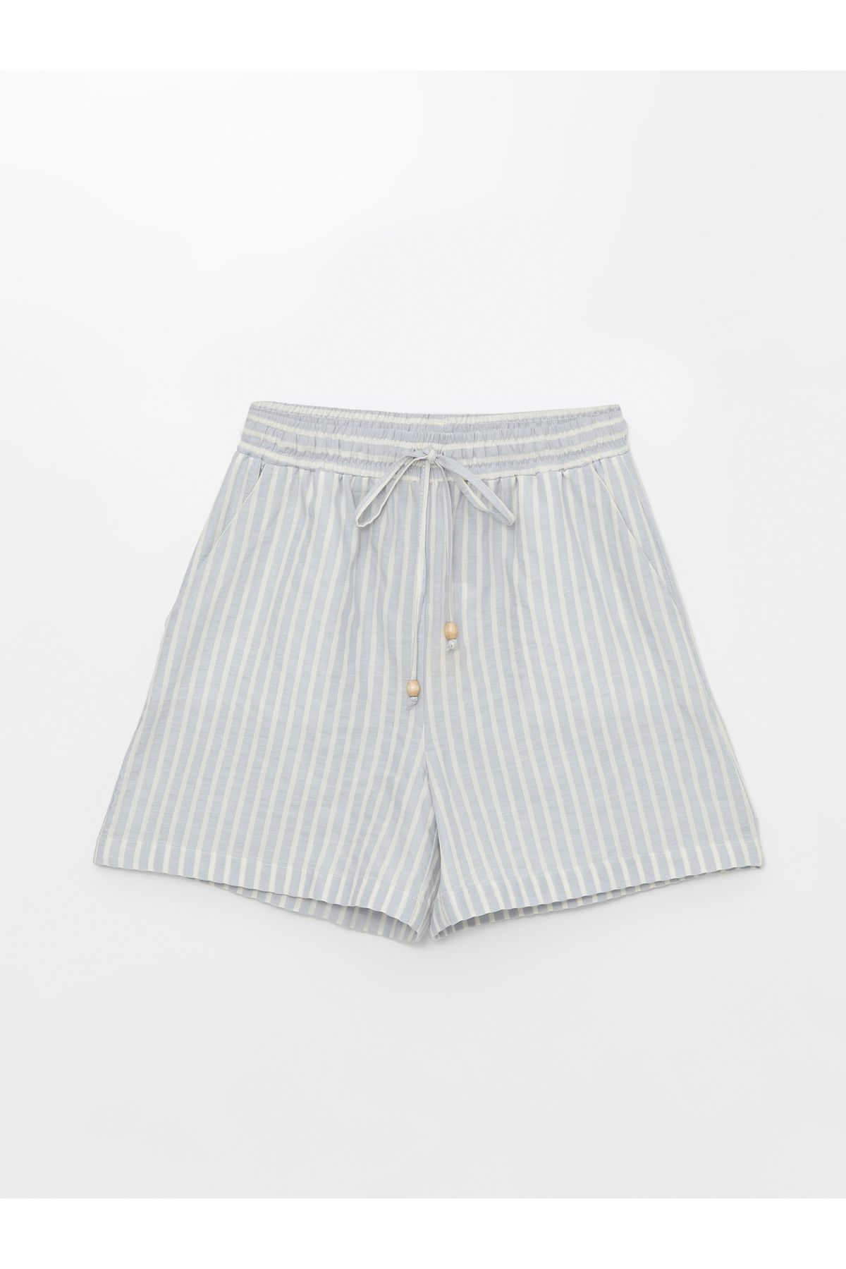 LC Waikiki-Gestreifte Damen-Shorts – elastischer Bund 5