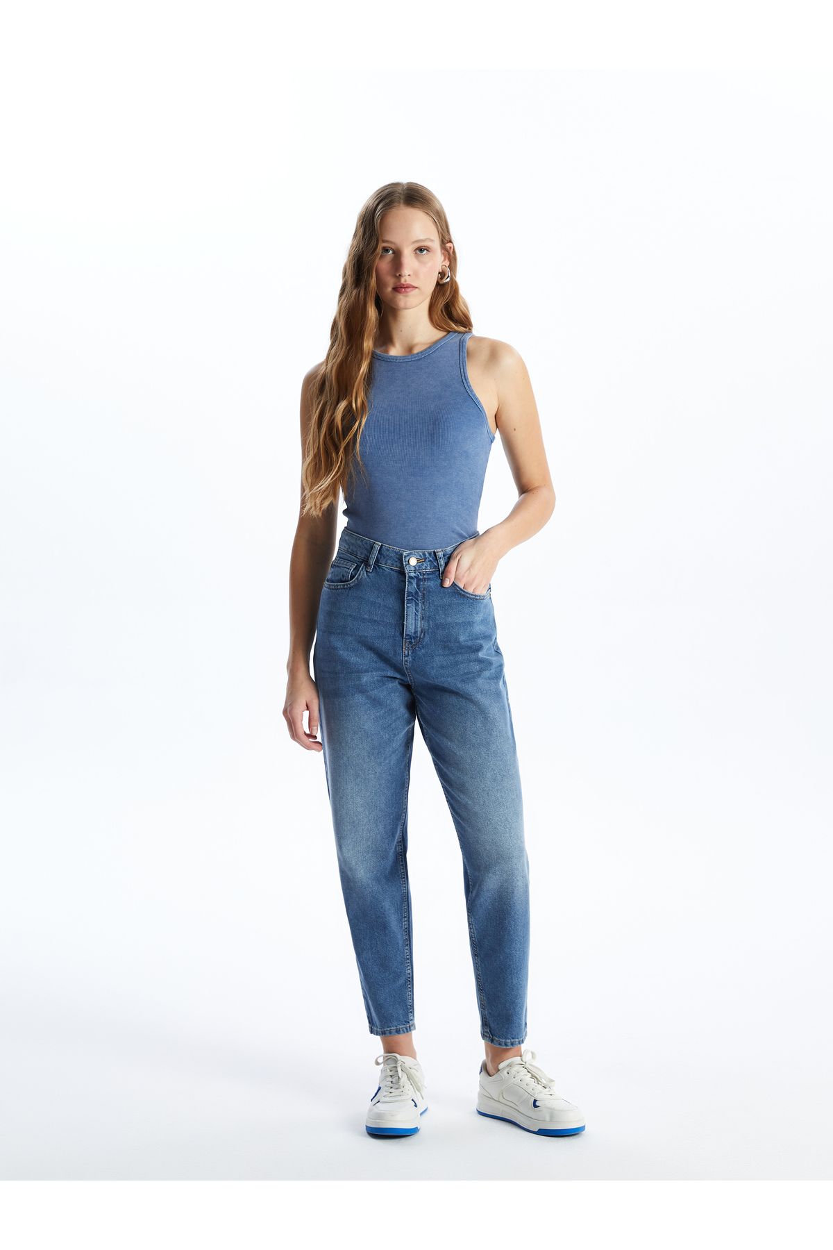 LC Waikiki Damskie Spodnie Jeansowe – Mom Fit Kobieta - 24