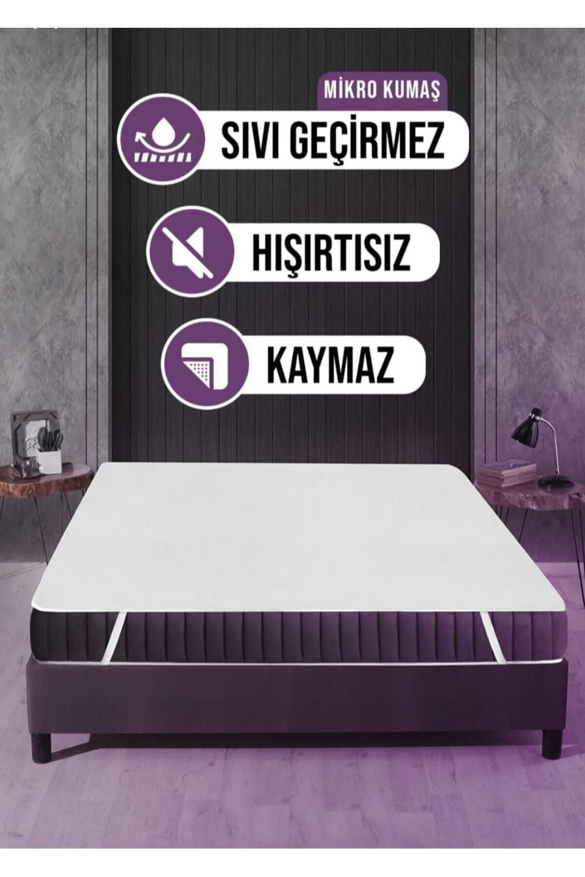 AYHOME Tek  Kişilik  Sıvı  Geçirmez  Alez Tek  Kişilik  Lastilki  Çarşaf  Beyaz  Çarşaf  Yatak  Koruyucu Ev