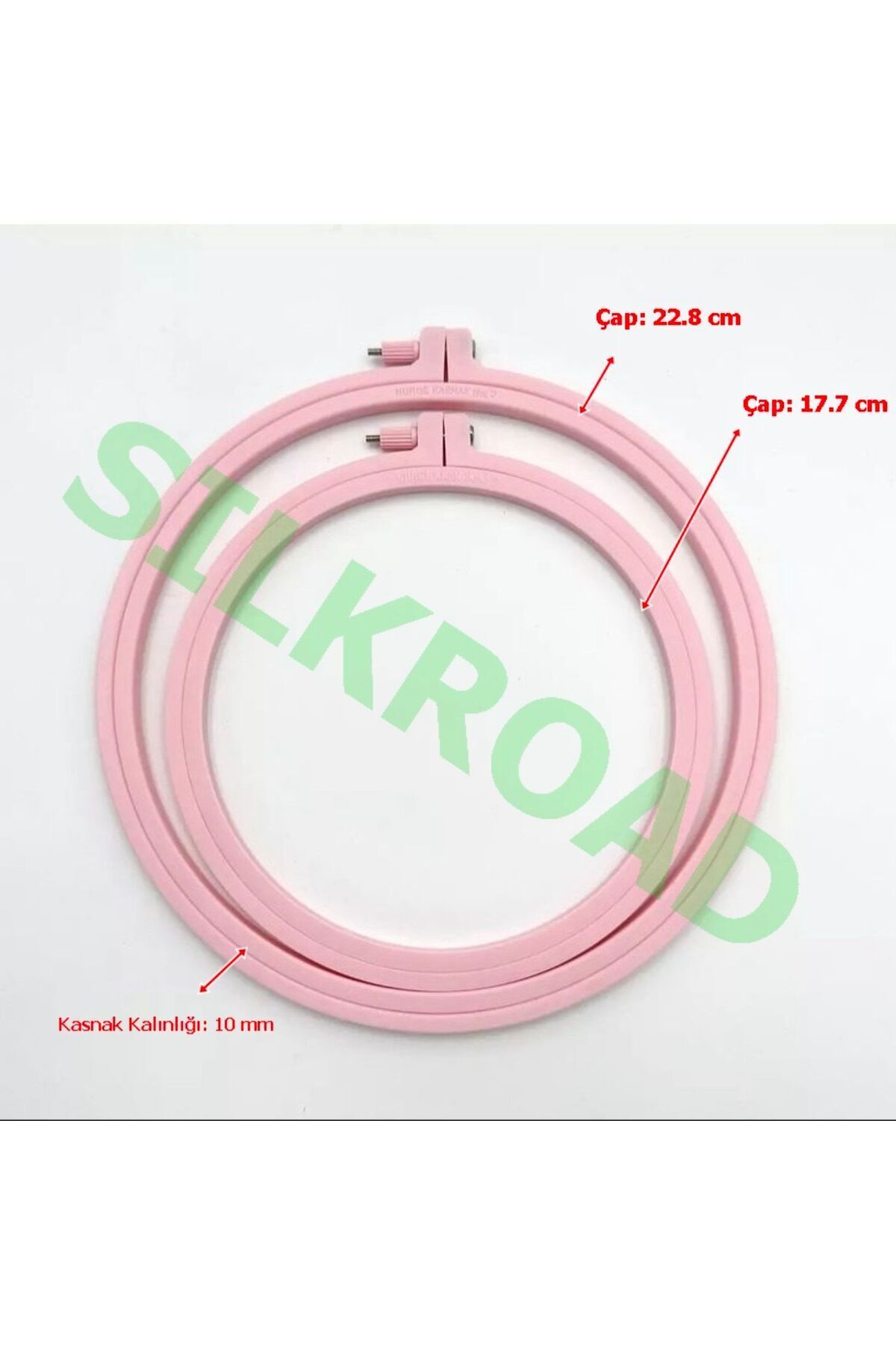 Nurge Pink Plastic Pulley with Screws Set of 2 - 17.7 cm v 22.7 cm