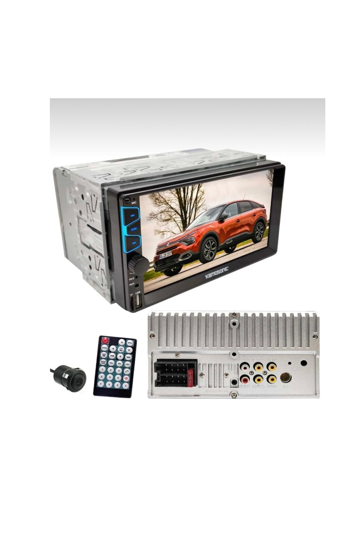 Genel Markalar Ks-g752 7'' Oto Double Teyp Bluetooth-usb Geri Görüş Kamerası Hediyeli Mirror Link