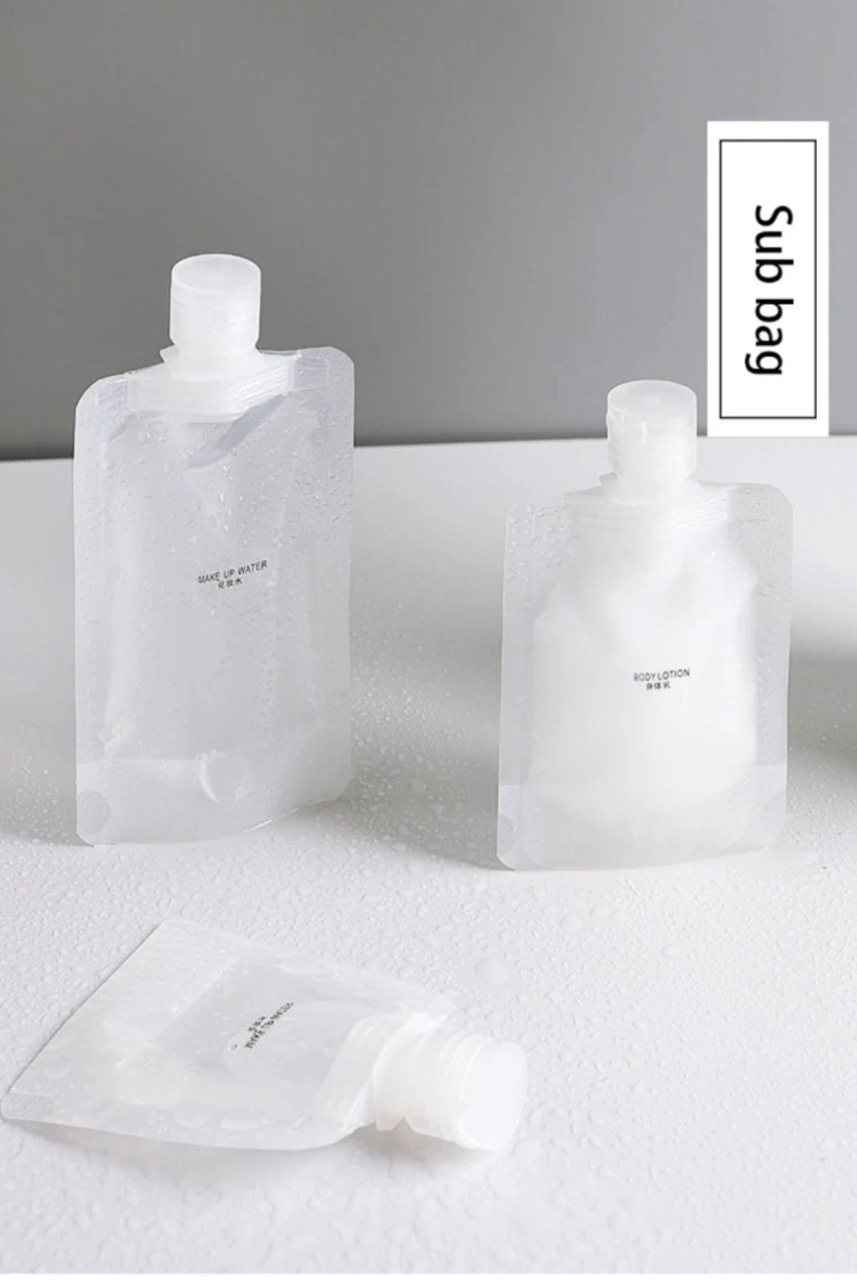 Greathings-Recipient pentru șampon cremă de 100 ml - reutilizabil, set de călătorie, recipient multifuncțional 5