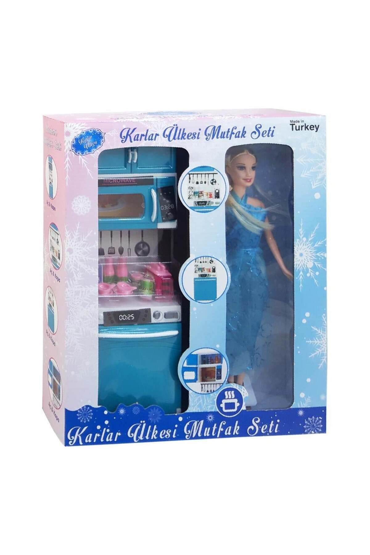 scntoys Frozen Baby Elsa and Anna kitchen Set Toy Frozen Dishwasher kitchen with Baby Trendyol