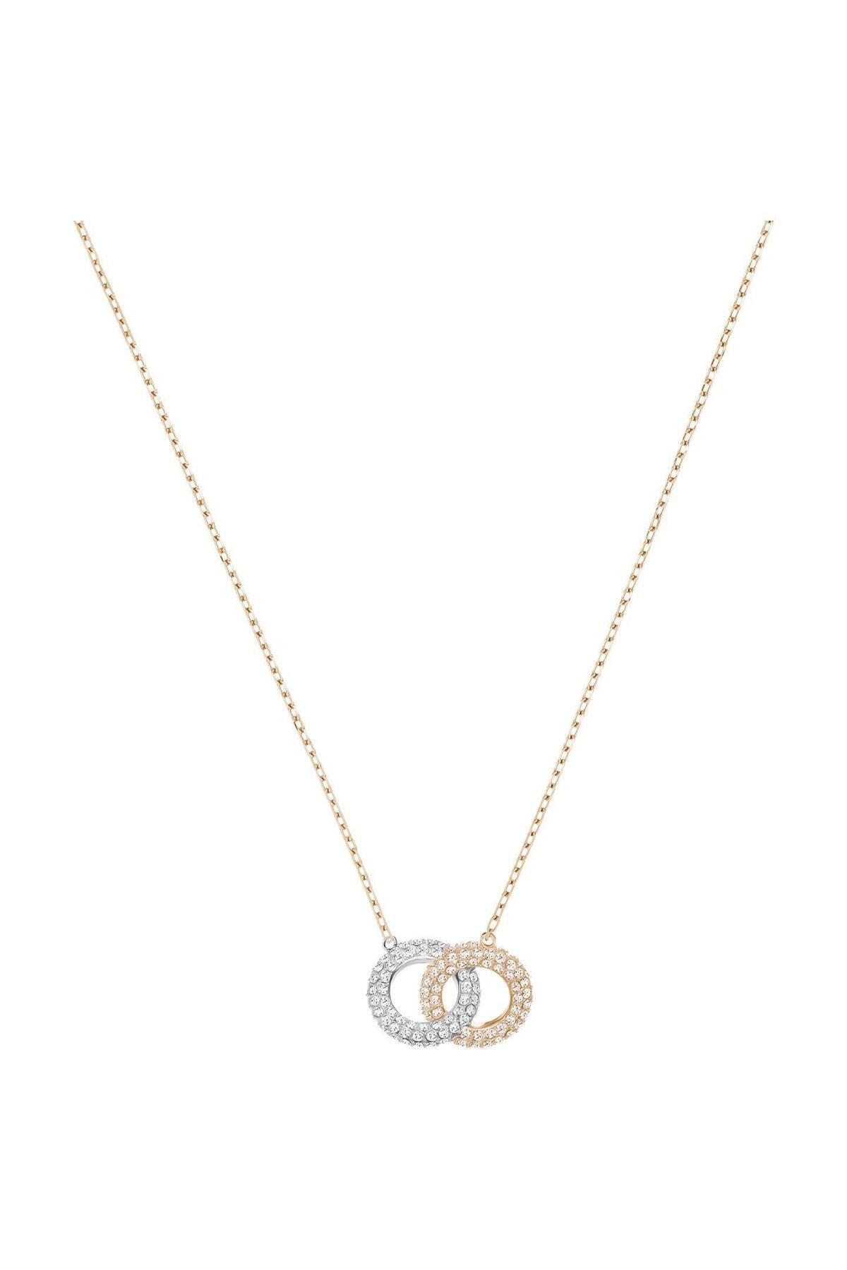 Swarovski 5414999 Kolye Stone:necklace Double Silk/cry/ros