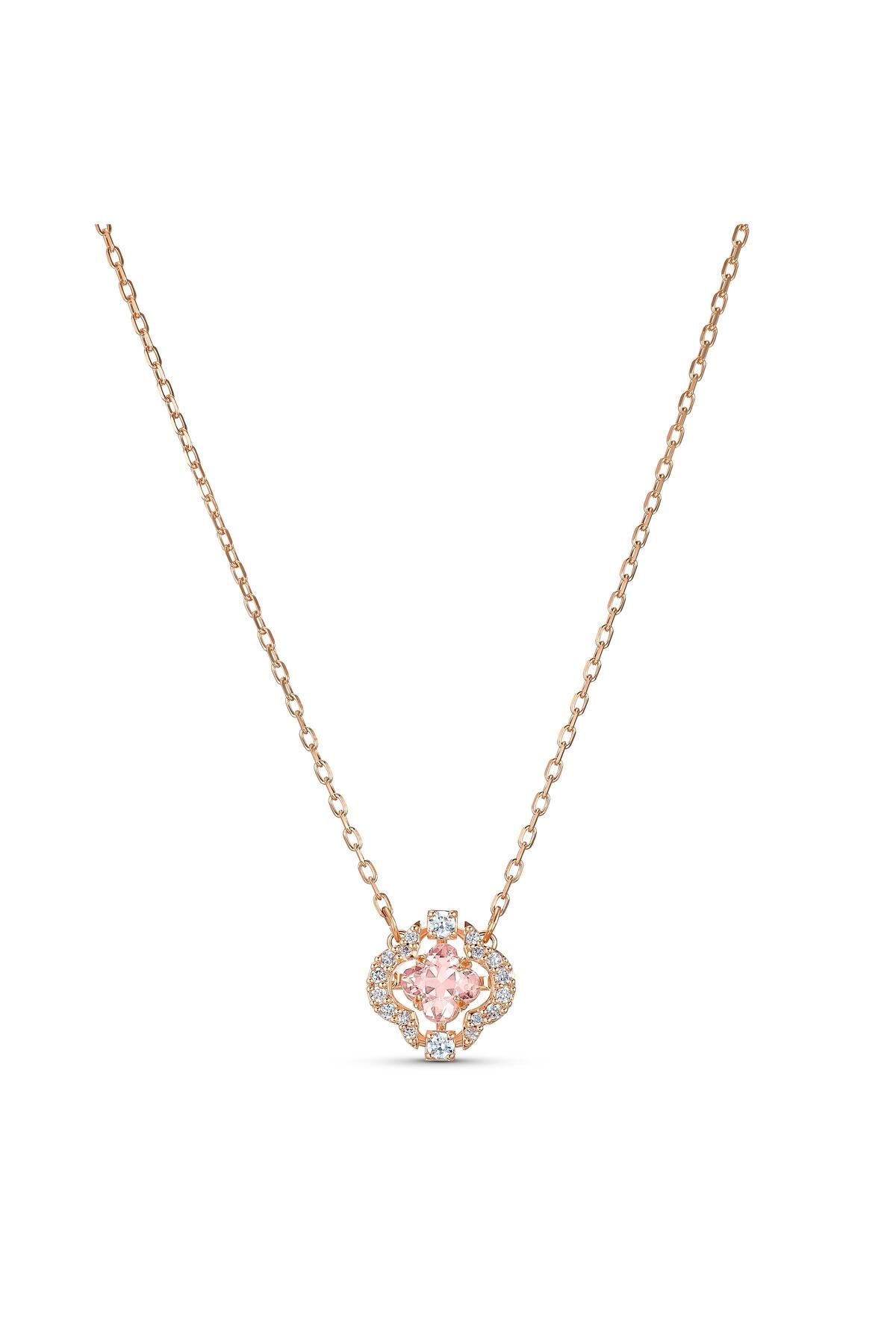 Swarovski 5514488 Kolye Sparkling Dc-necklace Cl Czmo-ros