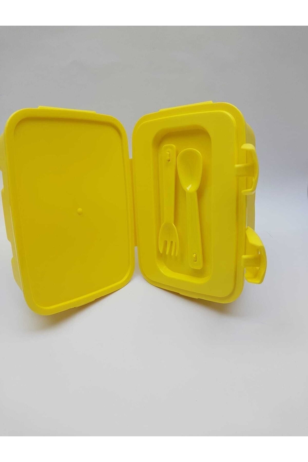 OPTİZON-Tweety Two-layer Lunch Box with Compartments - Double Layer Box with Fork and Spoon 5