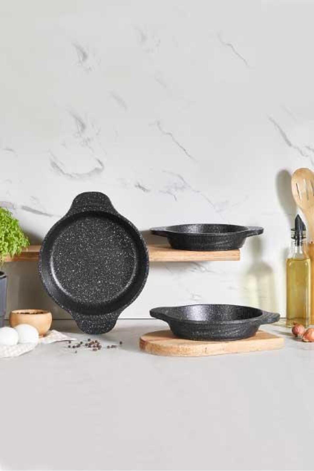 Amboss-Odin 3 Piece Granite Coated Pan Set - Fireproof and Non-Stick 6