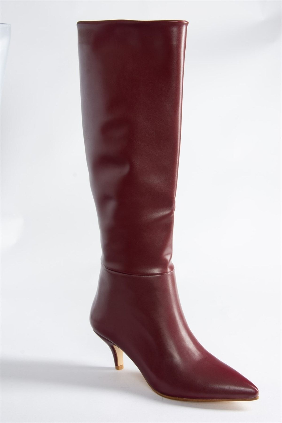 Fox Shoes-Weinrote Damenstiefel mit niedrigem Absatz J749205309 5