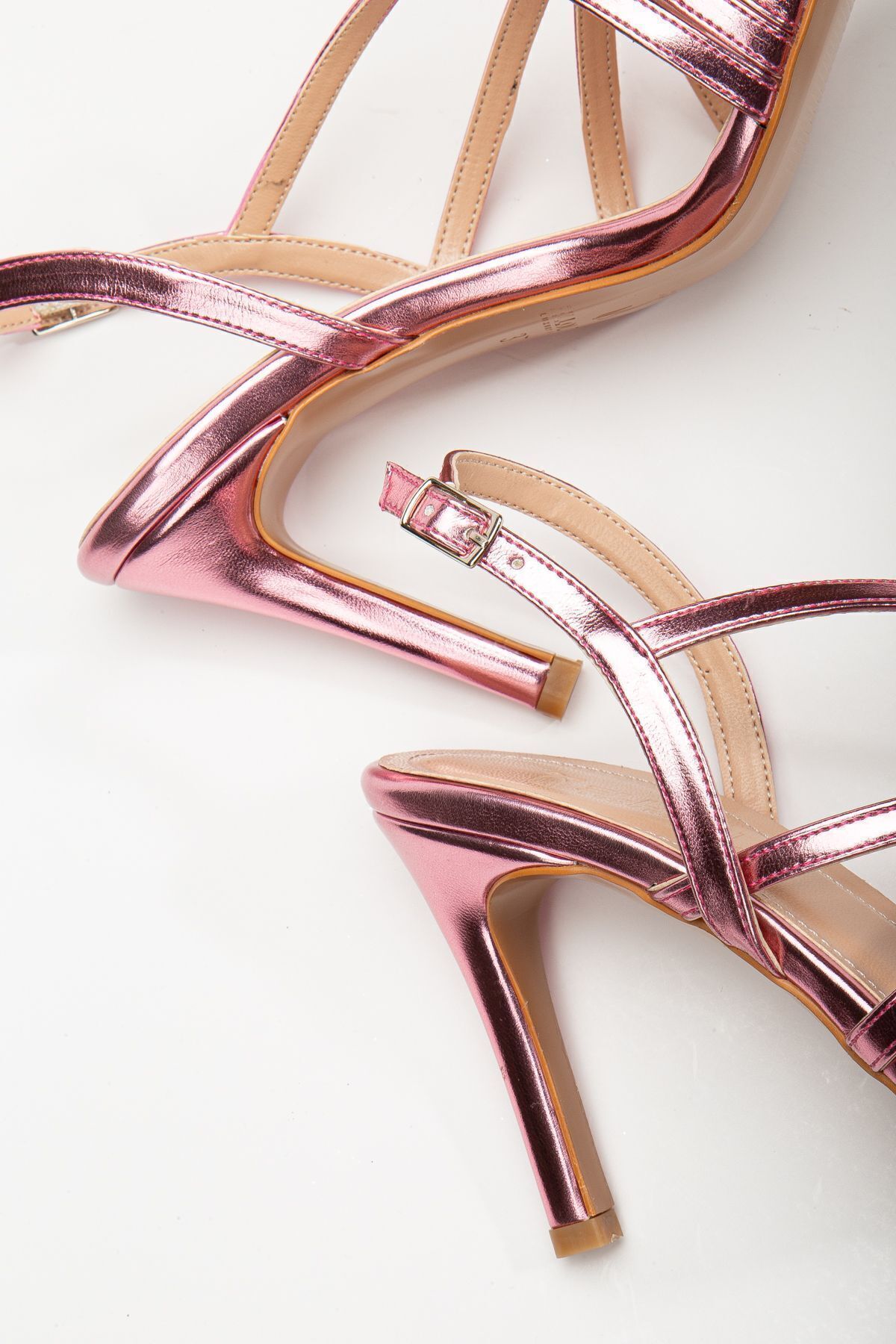 صندل زنانه صورتی ElloLita | 100066602 اورجینال - تصویر 2