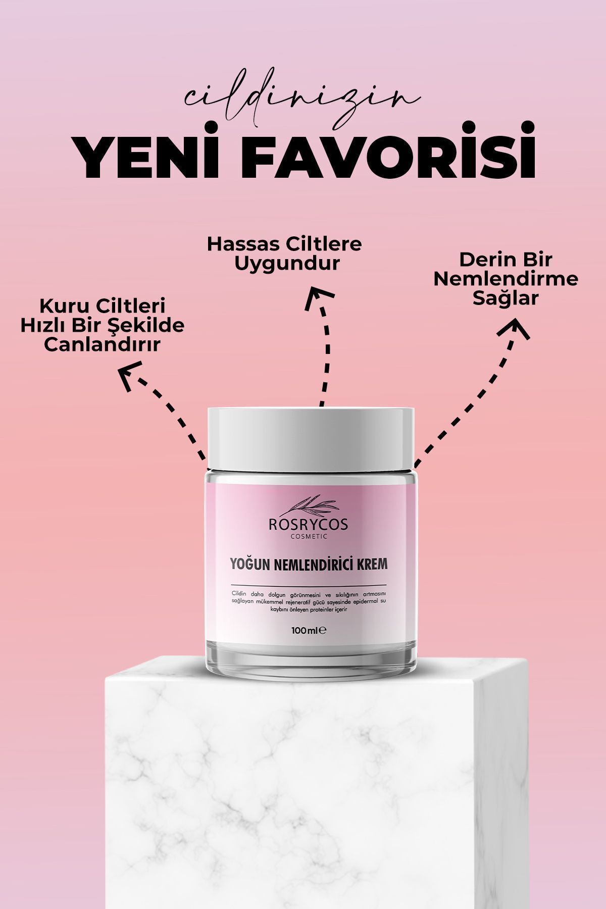 ROSRYCOS-Cream Color Water Based Intensive Moisturizer - Powerful Moisturization with Under-Makeup Effect 3