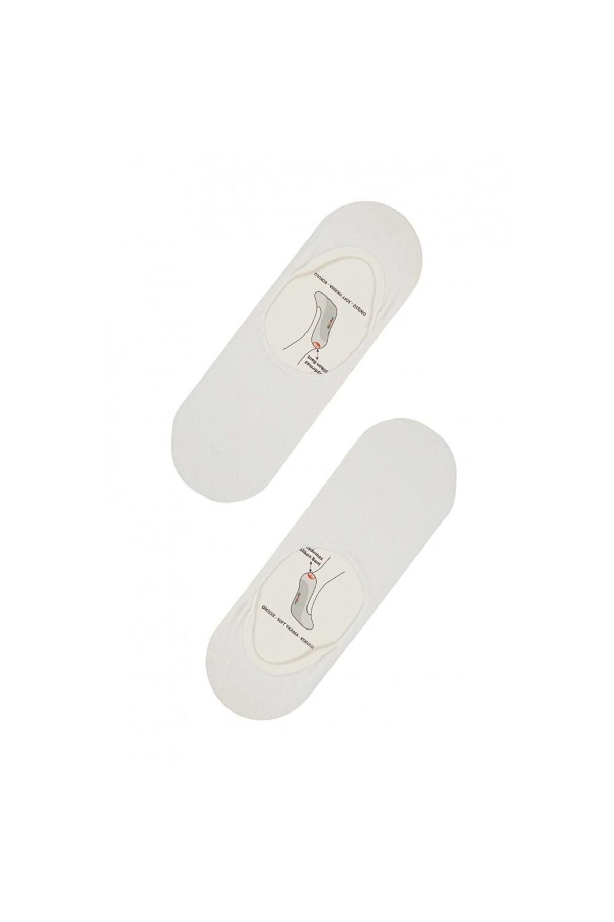 Dündar-Women's Combed Cotton Ballerina Socks - 12 Pieces 1