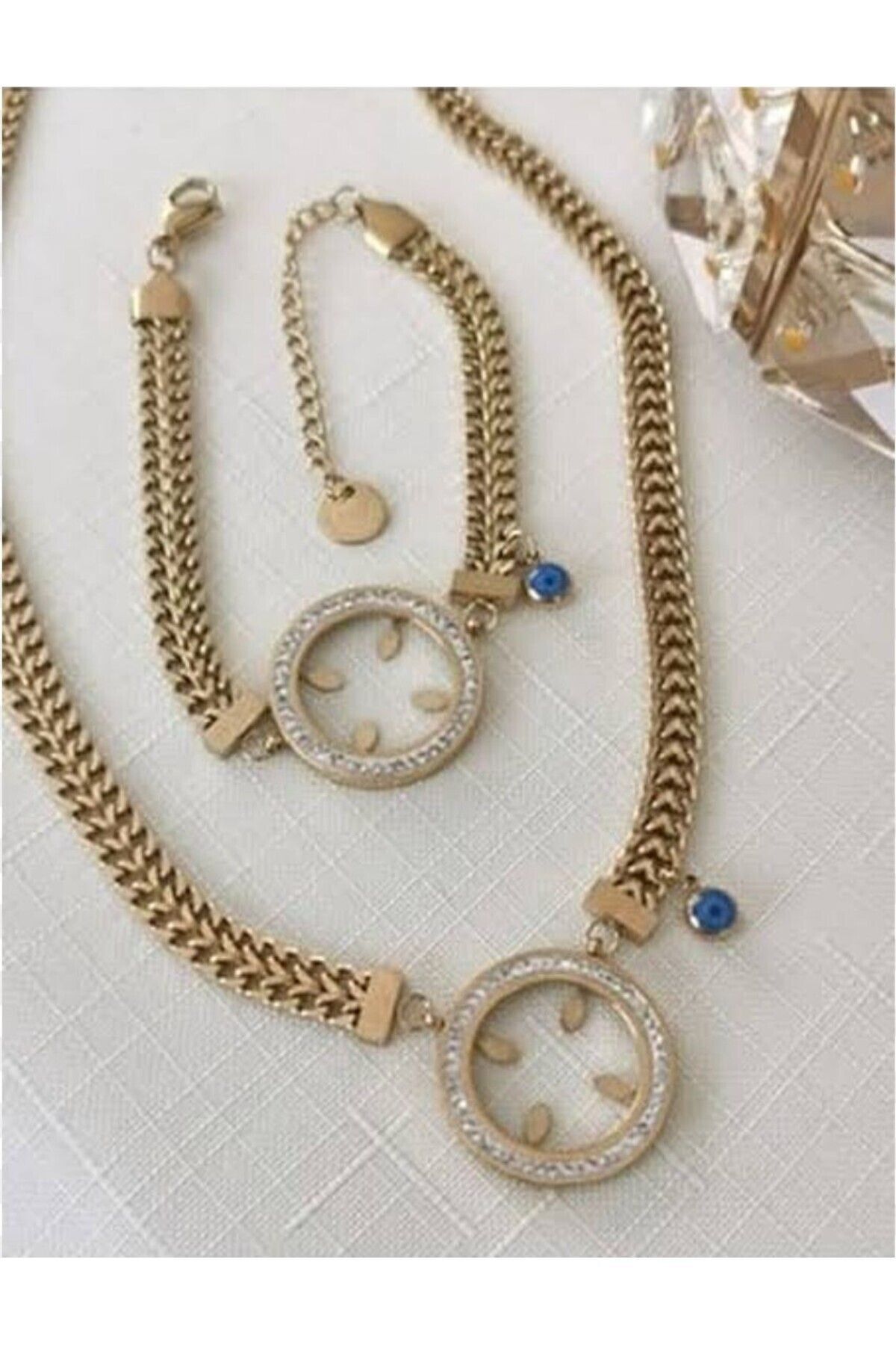 Gold Renk Çeyrek Takılabilen Çelik Set