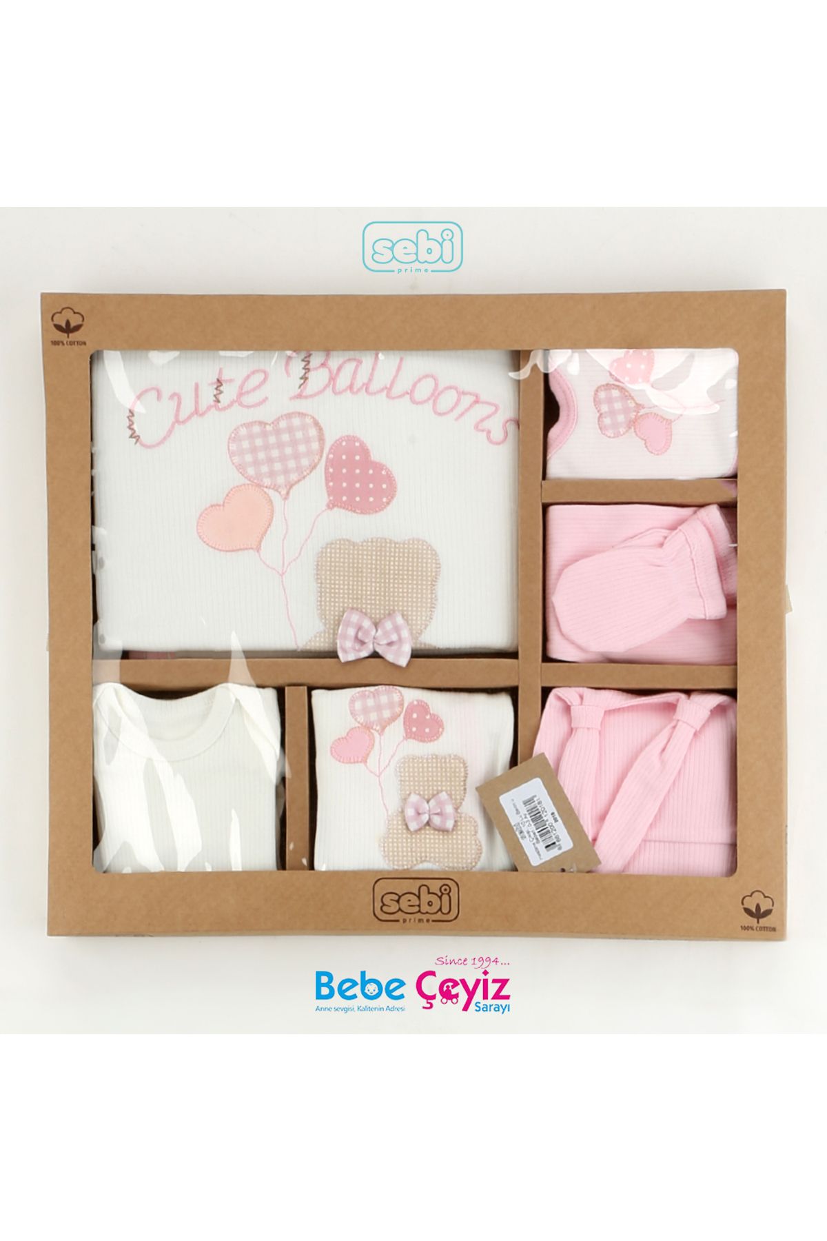 Sebi-Sebi̇ - Super Luxury Hospital Discharge Set with 10 Balloons 2