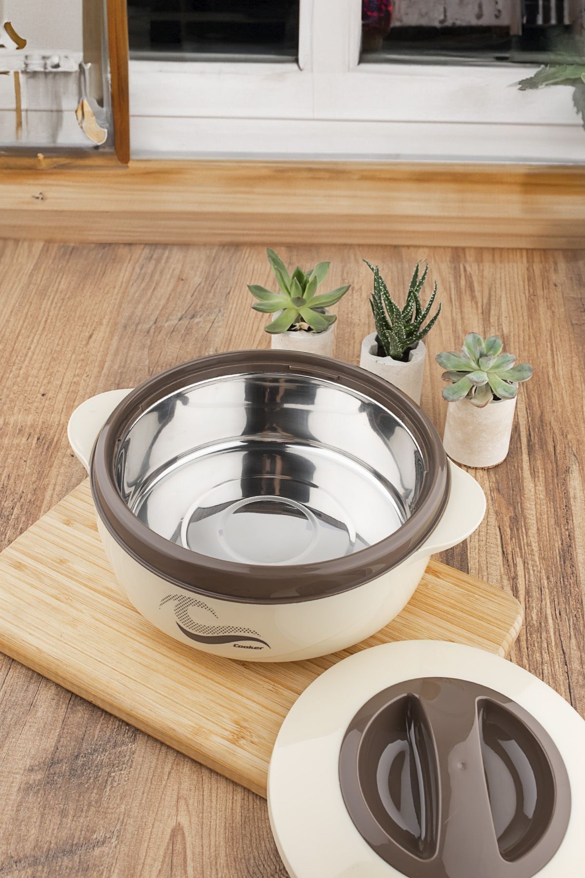 فلاسک نود پوشش قفل Hopper Steel YK3150 گرمایش مواد غذایی عایق بندی شده حامل ترموس 1500 میل Cooker