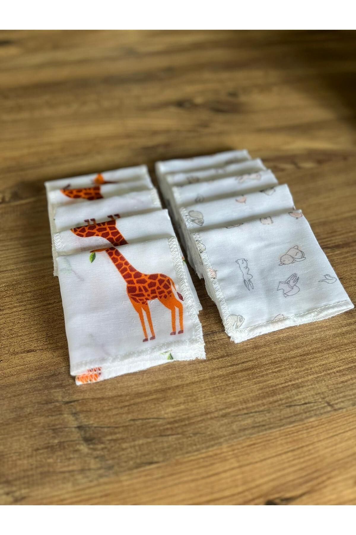 WELY HOME BABY TEKSTİL 12 Adet Müslin Ağız Mendili fotoğrafı 3 (önizleme)