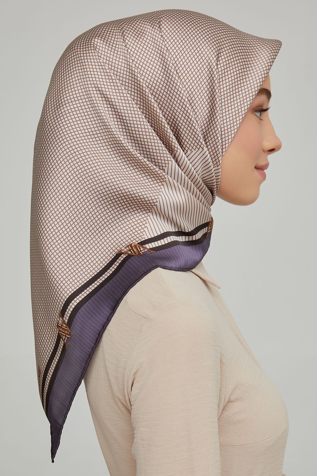 روسری زنانه آرمینه | E21KA8616D04 Armine - Image 3