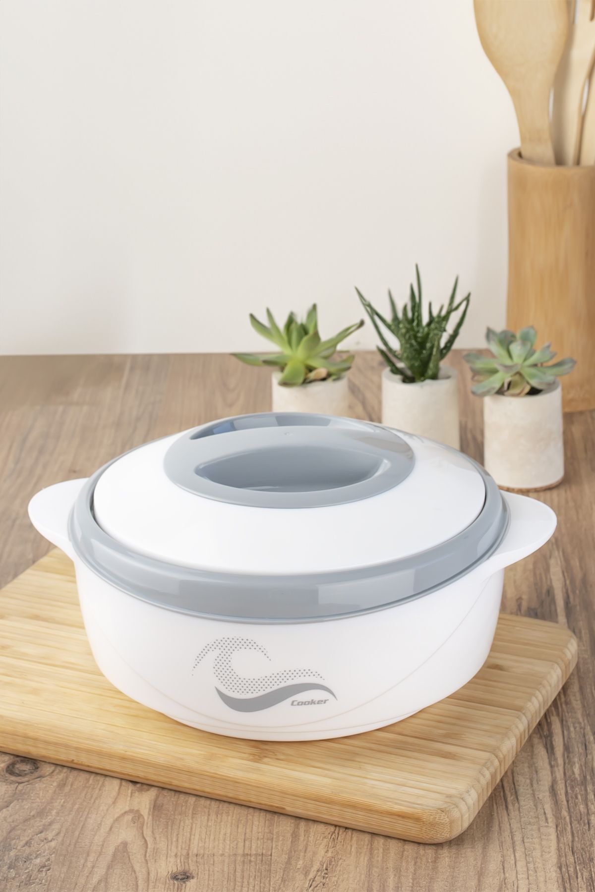 فلاسک سفید پوشش قفل Hopper Steel YK3150 گرمایش مواد غذایی عایق بندی شده حامل ترموس 1500 میل Cooker