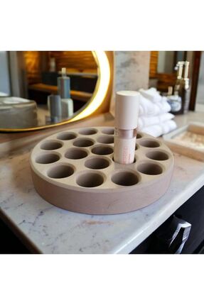 HOBİMİZ İŞİMİZ %100 Beton - Lipstick & Ruj Düzenleyici - 15 x 2,5 cm - 19 Böl...