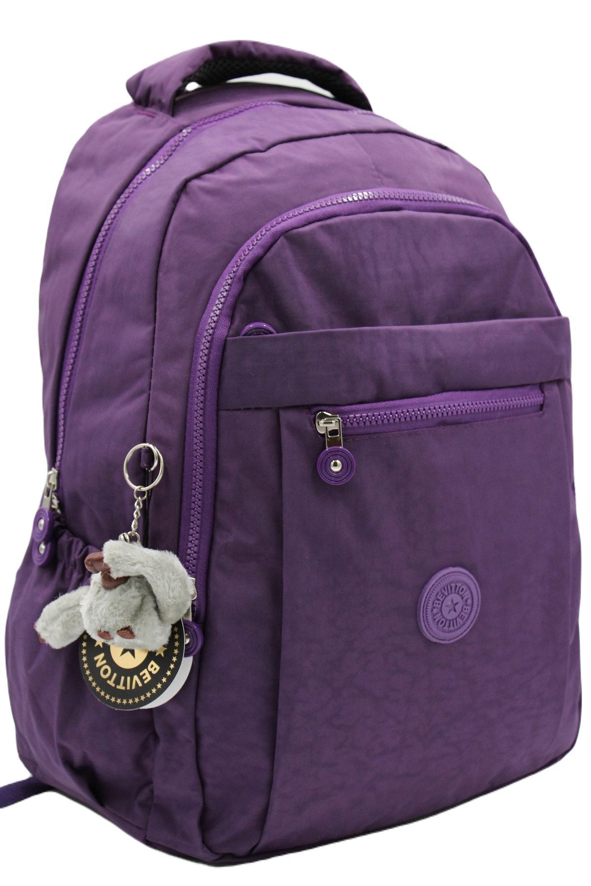 Bevitton-Rucsac de școală unisex violet din material impermeabil 2300 1