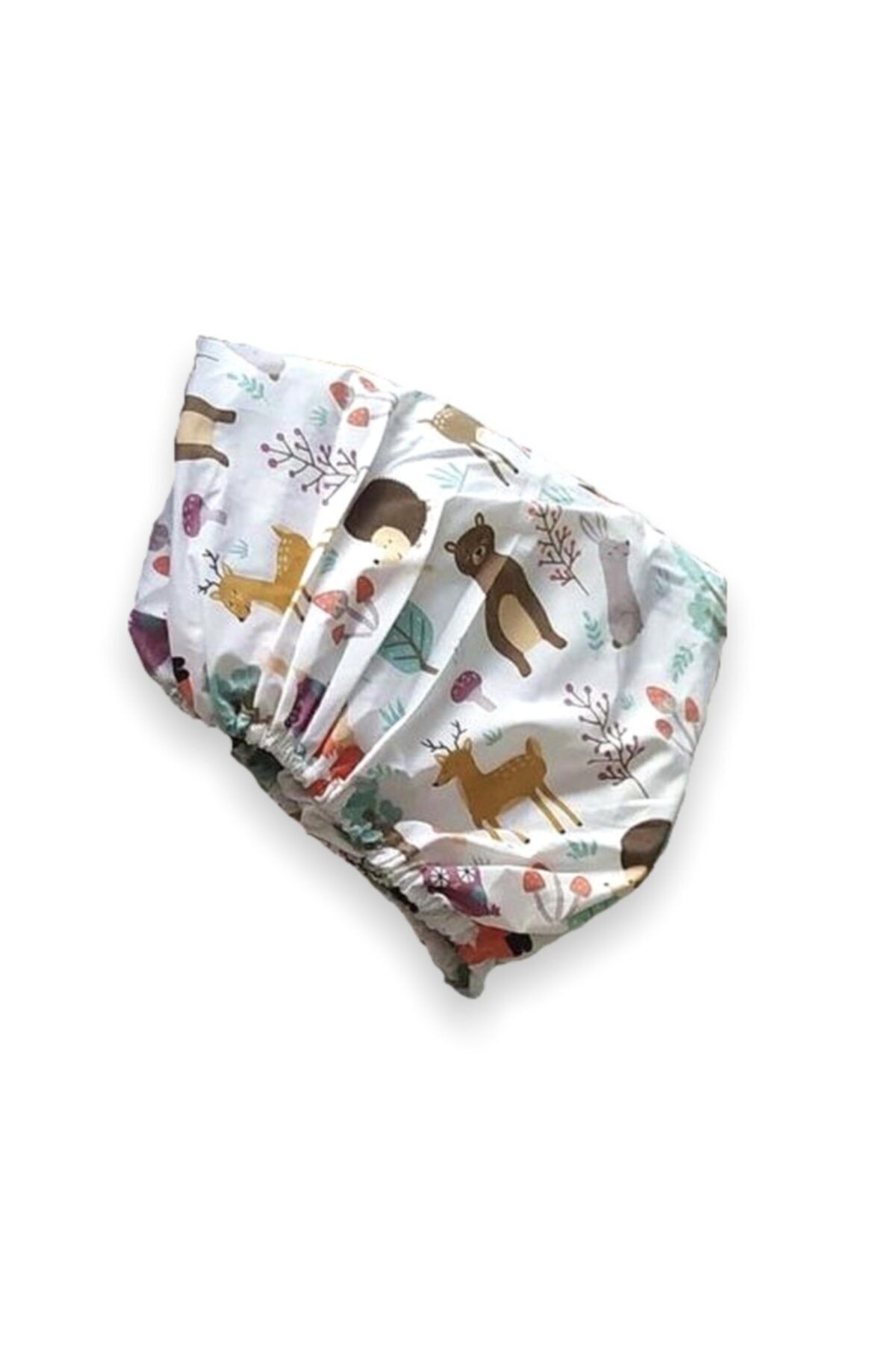 Bebek Özel Çocuk Lastikli Çarşaf 70x110 Park Beşik Için Doğa Hayvan Desenli %100 Pamuklu fotoğrafı 5 (önizleme)