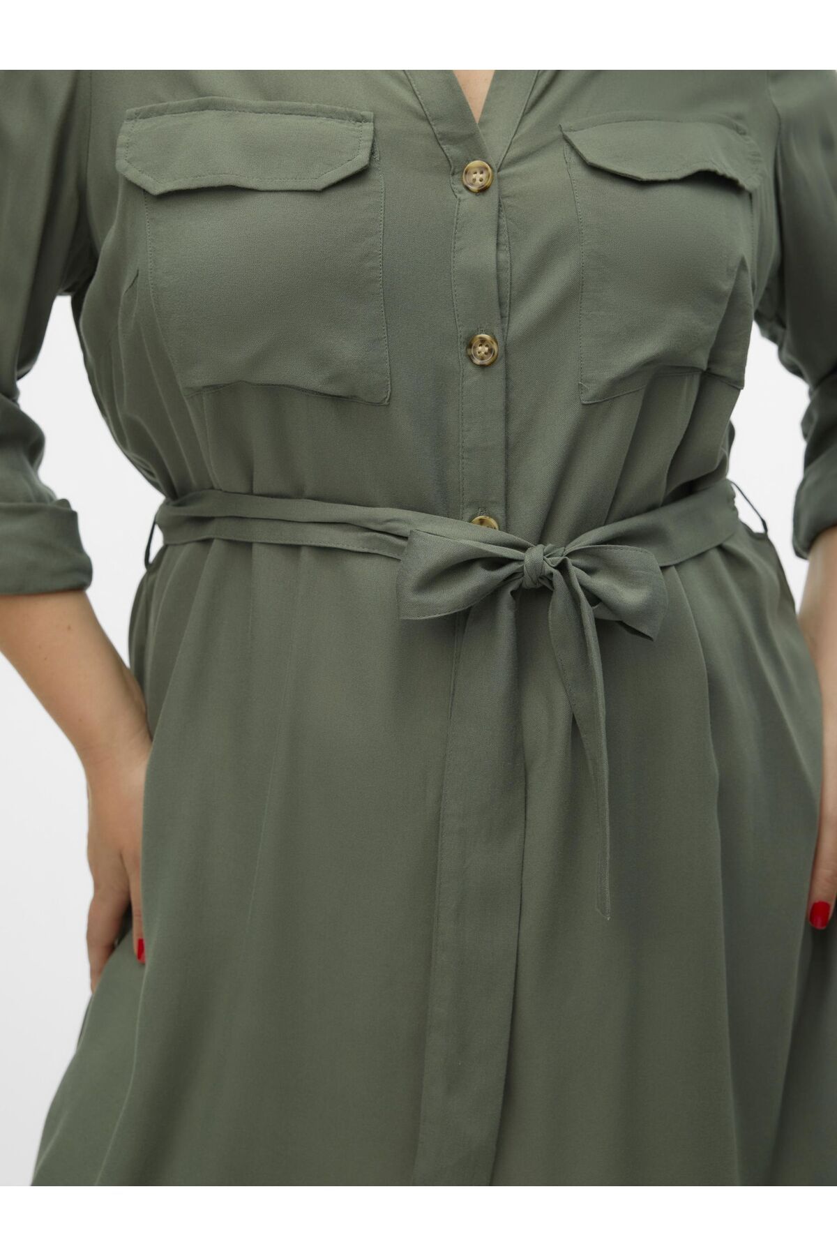 Veromoda Curve-Hemdblusenkleid VMBUMPY L/S KOŠILE ŠATY WVN CURVE NOOS 6