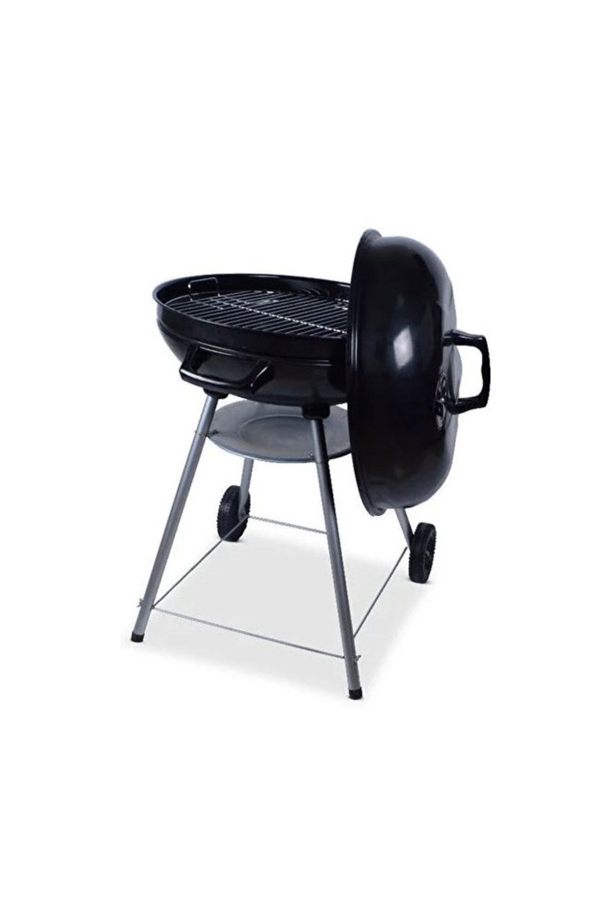 Russo Barbekü Kömürlü Mangal Geniş Hazneli Küre Mangal 56cm 2