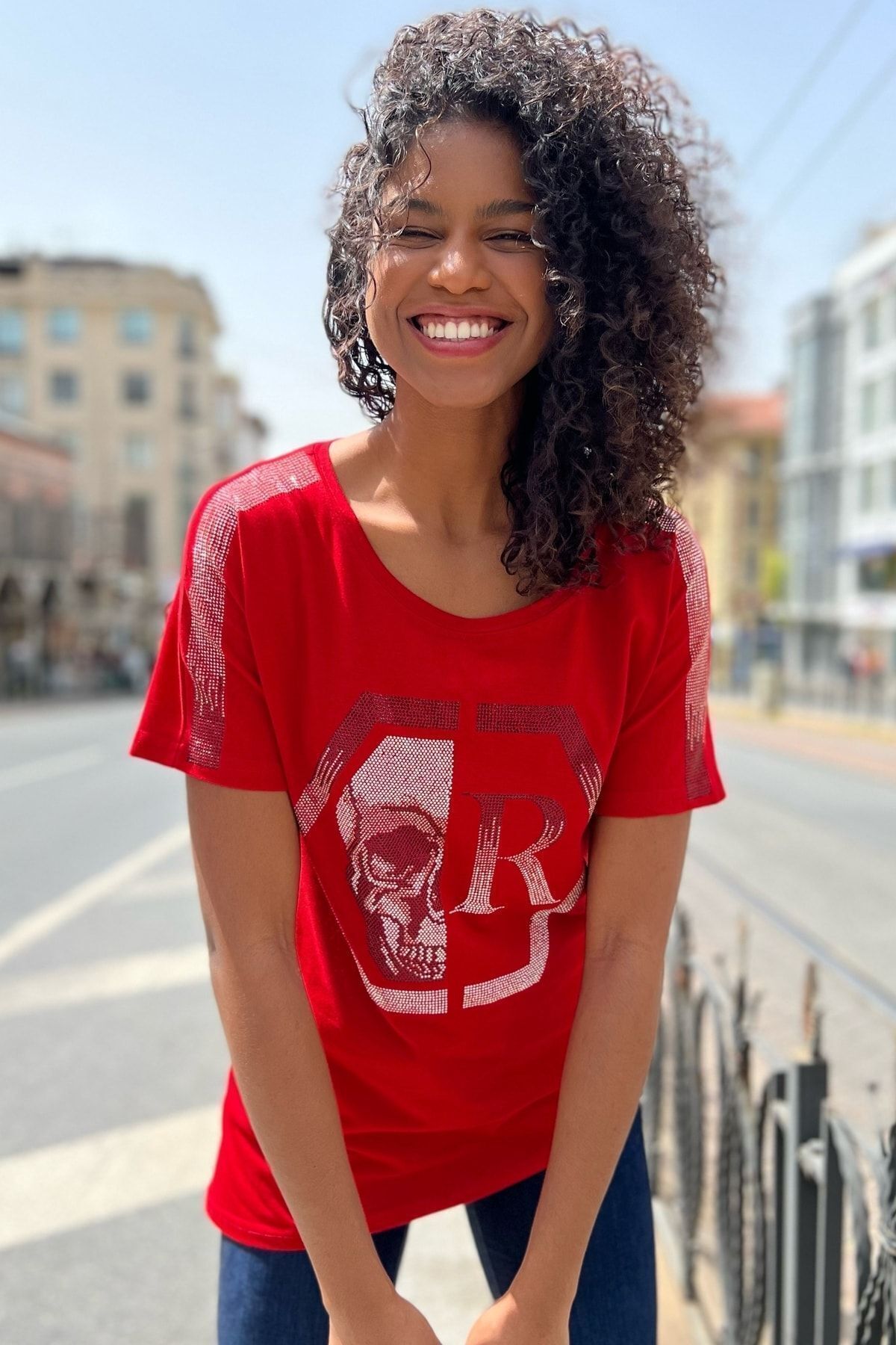 T shirt crystal best sale