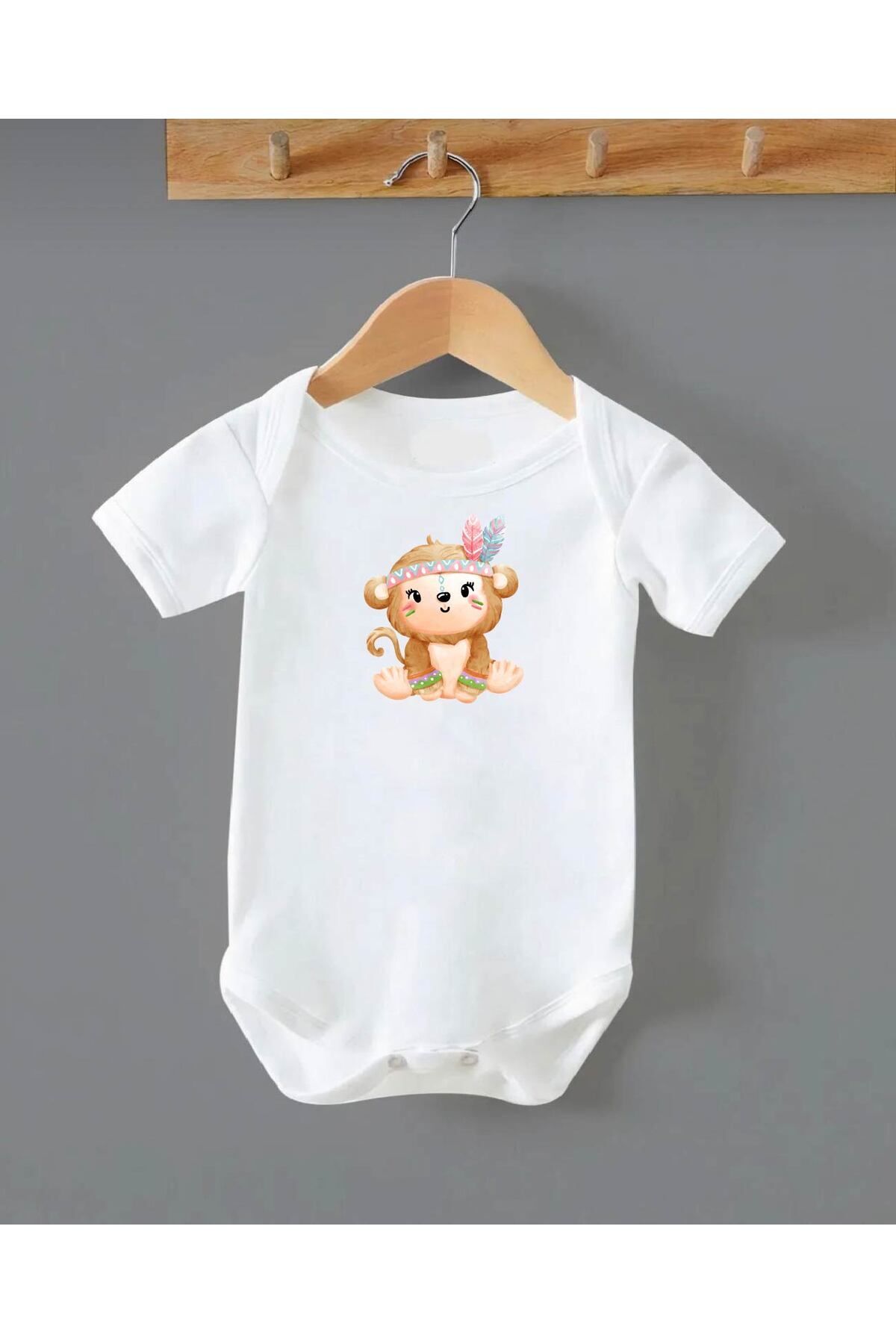 بادی نوزادی پسرانه – دخترانه اکرو Bebe wini | ZB0021 اورجینال - تصویر 3