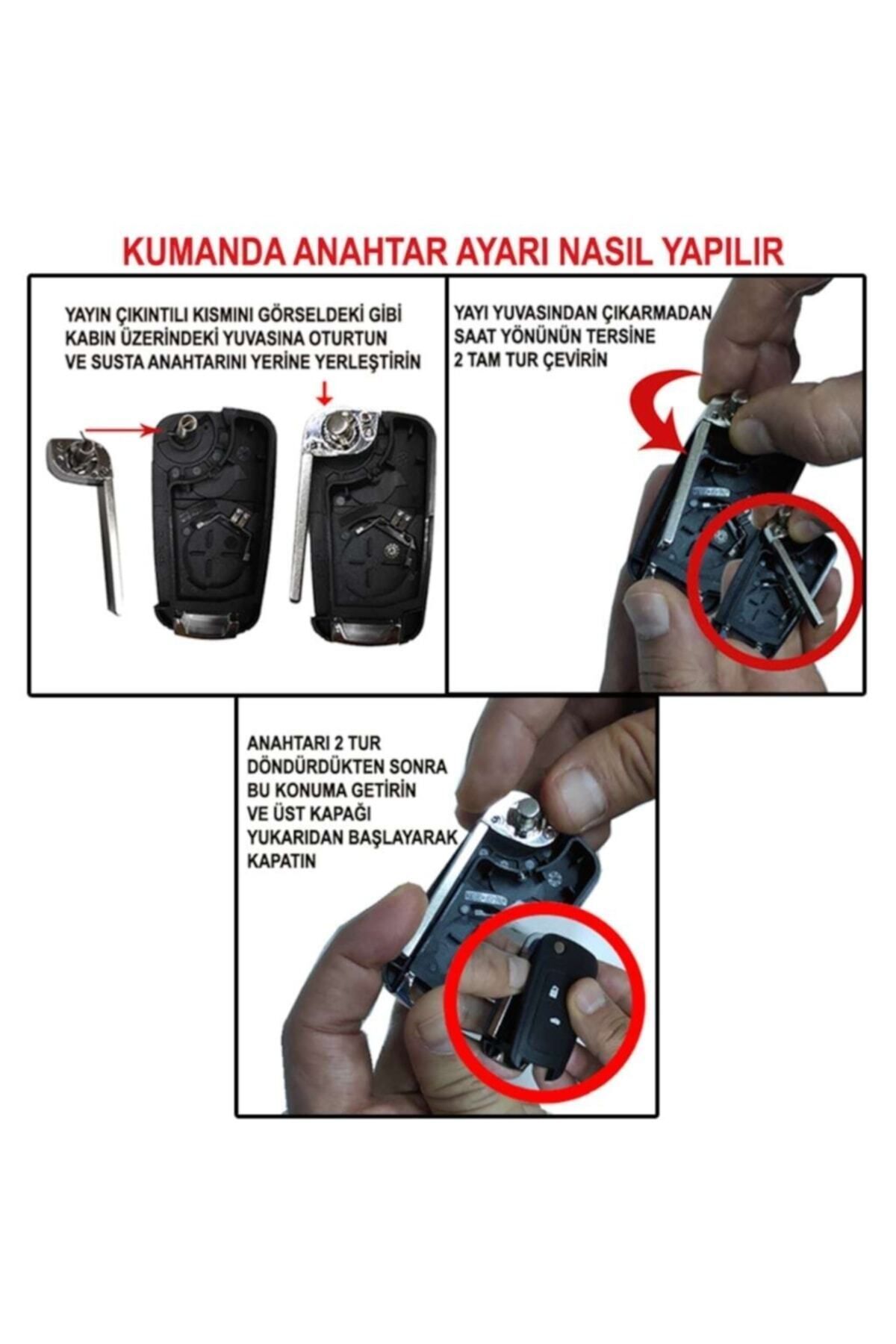 Opel-2-Key Switch Controller Container for Astra J and Corsa Vectra Insignia - Switchblade Keychain 6