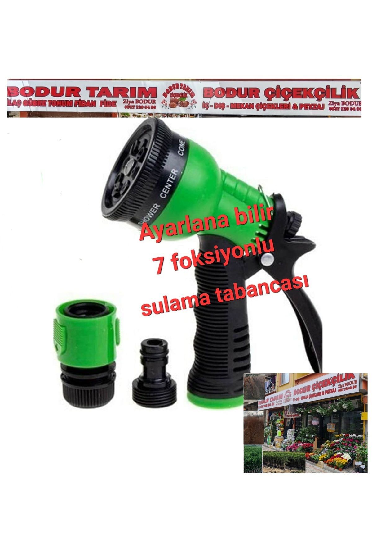 Bulancak Giresun 7 Foksiyonlu Çok Yönlü Ayarlana Bilir Plastik Sulama Tabancası