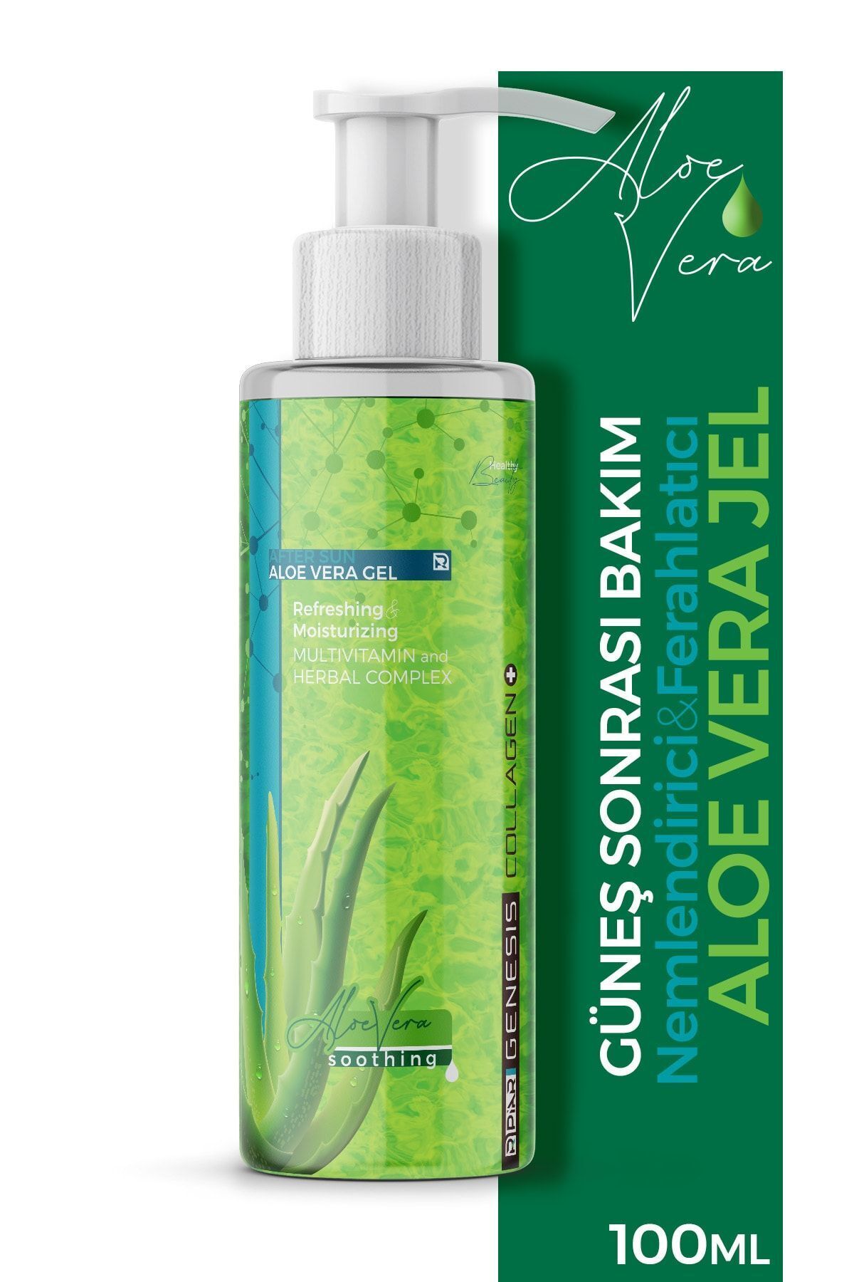 Kolajen Nemlendirici Ferahlatıcı After Sun Aloe Vera Gel 100 ml — 8699691131012