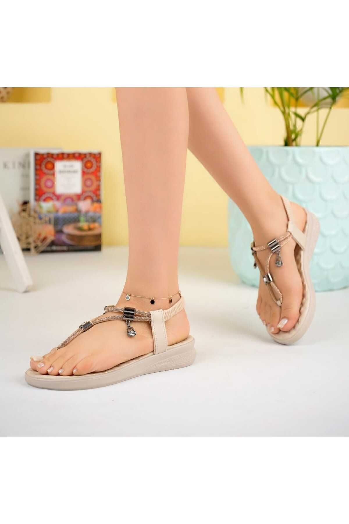 صندل نود زنانه انگشت ساندل استونی اورجینال meefshoes