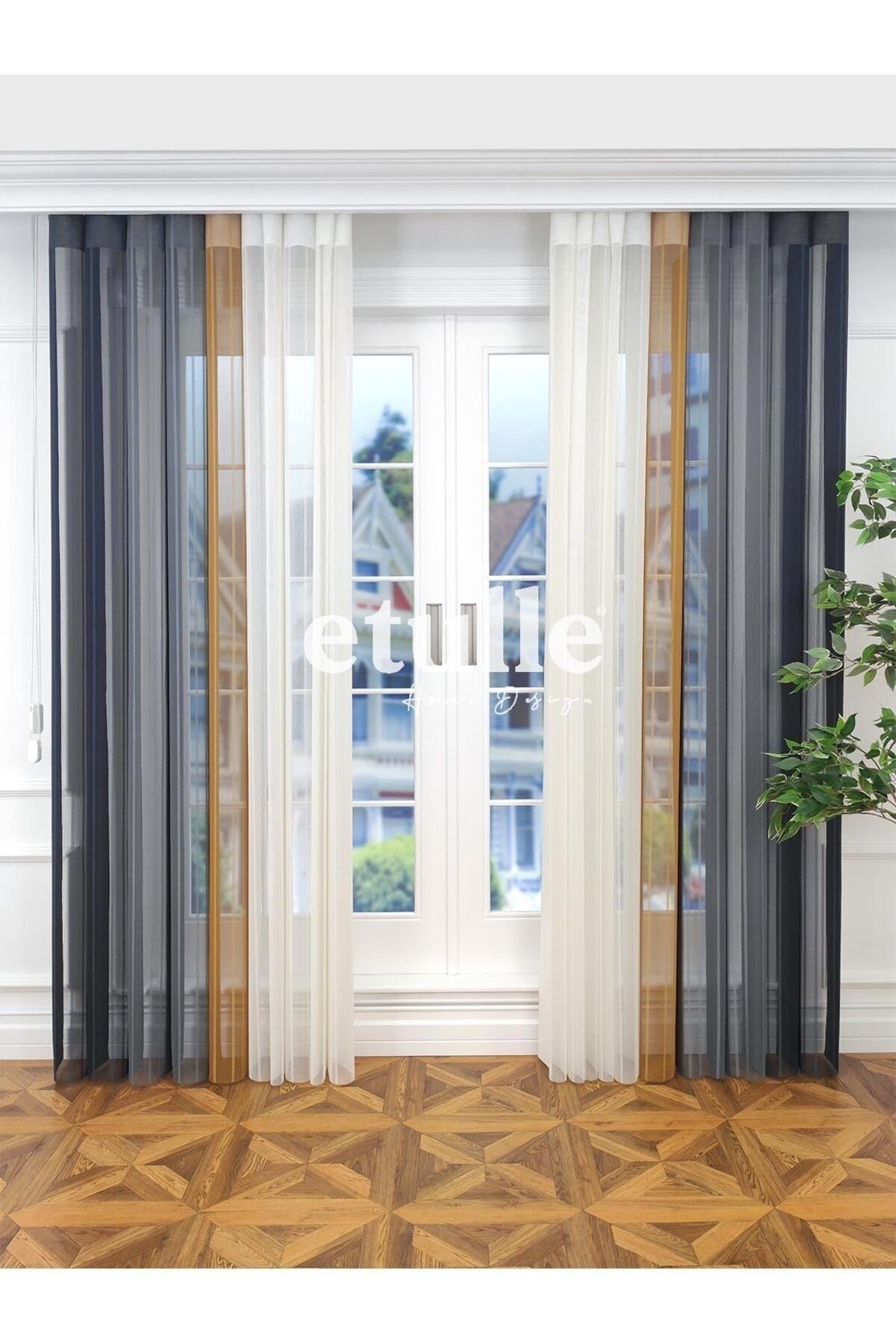 Etulle-Cosmos - New Generation Smart Vertical Tulle Zebra Curtain 2