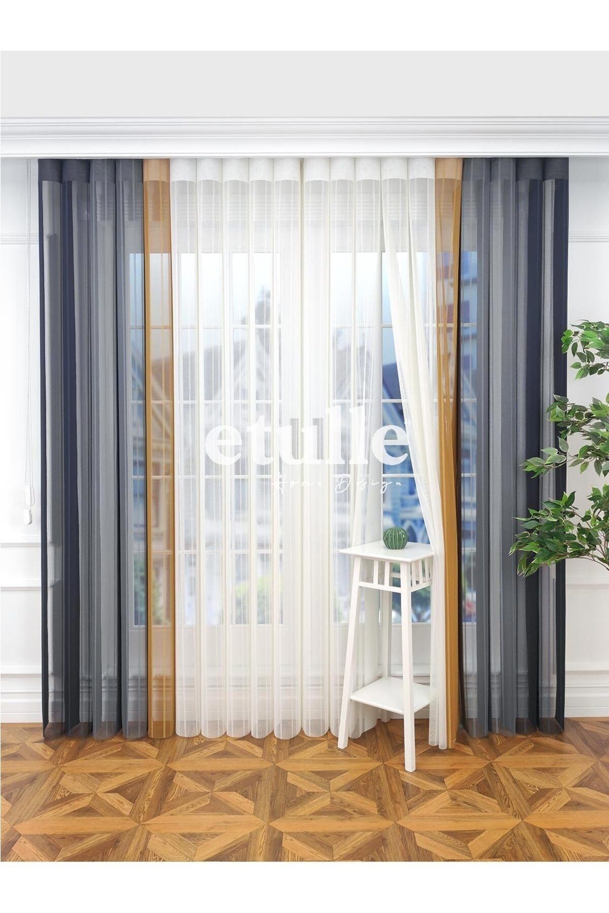 Etulle-Cosmos - New Generation Smart Vertical Tulle Zebra Curtain 3