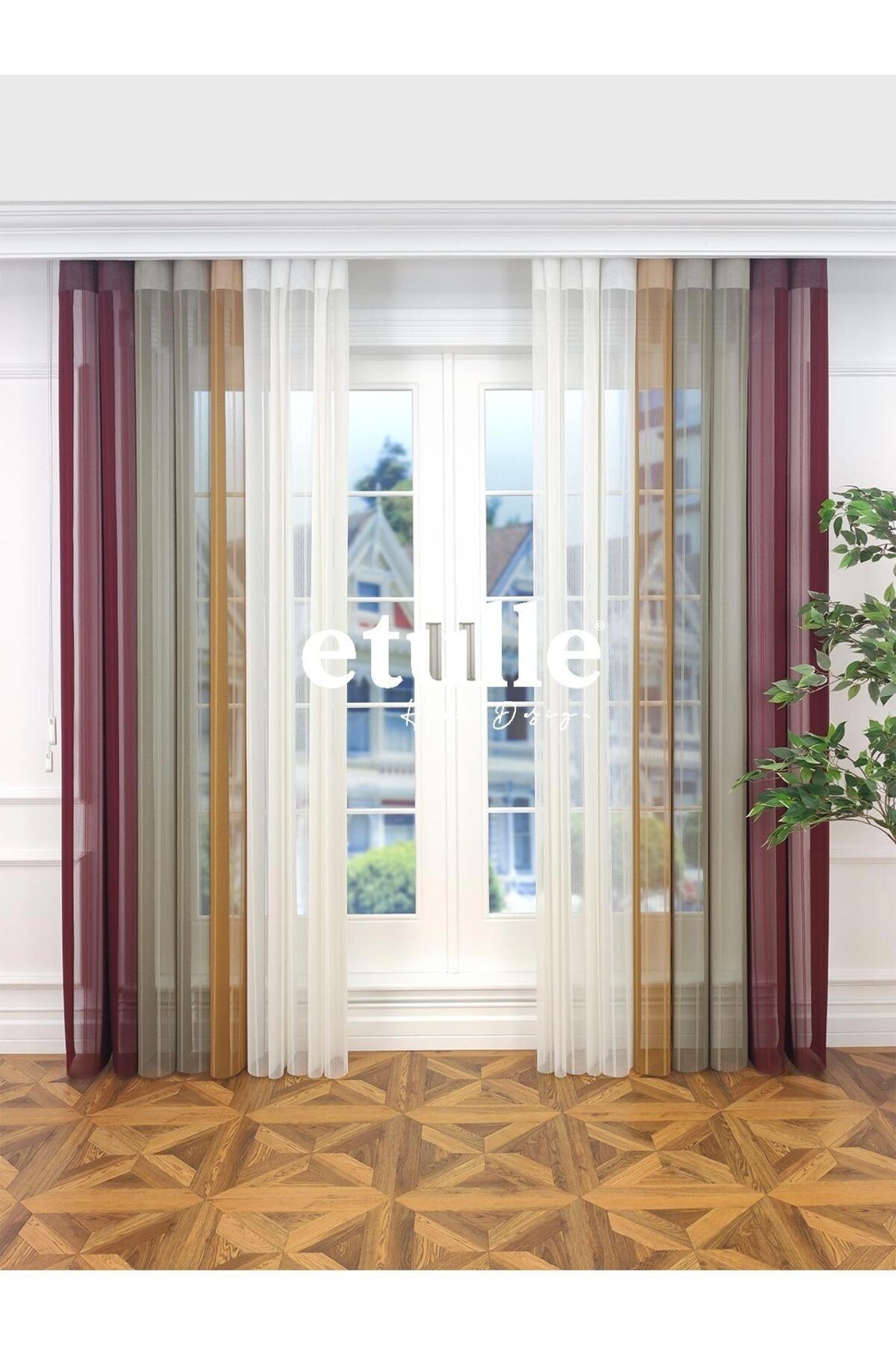 Etulle-Tequila - New Generation Smart Vertical Tulle Zebra Curtain 2
