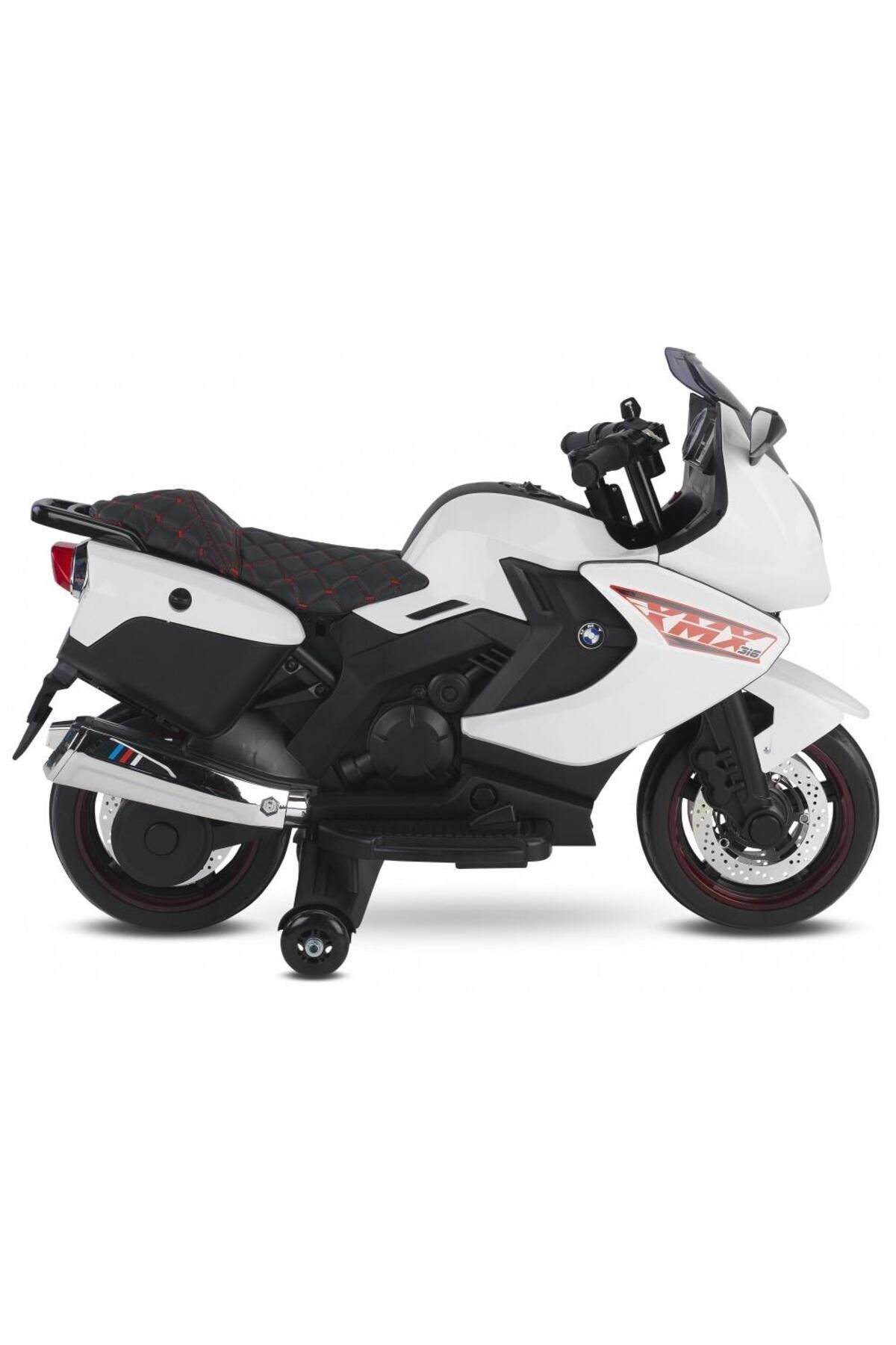 438 Xmx Akülü Motor 12 Volt Beyaz