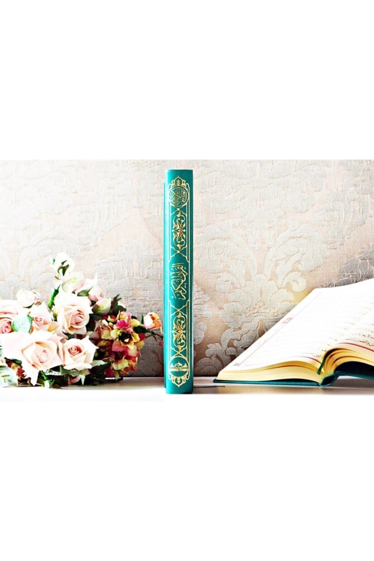 Medrese Yayınları Kuranı Kerim Yeşil Orta Boy Çeyizlik Hediyelik Iri Yazılı 16*24 Sesli Dinleme Gelin Damat Bohcası fotoğrafı 6 (önizleme)