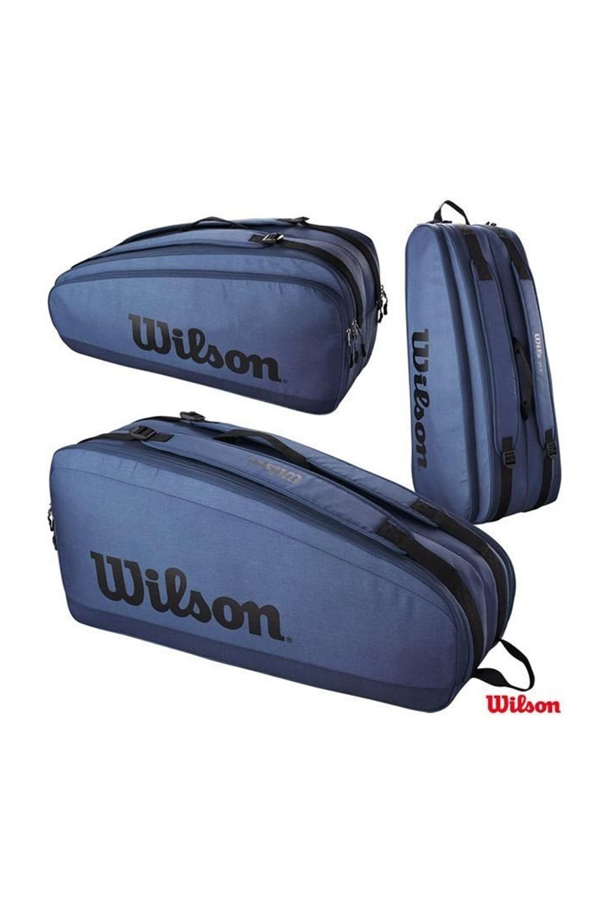 کیف تنیس تور فوق العاده 6 راکت و آبی Wilson