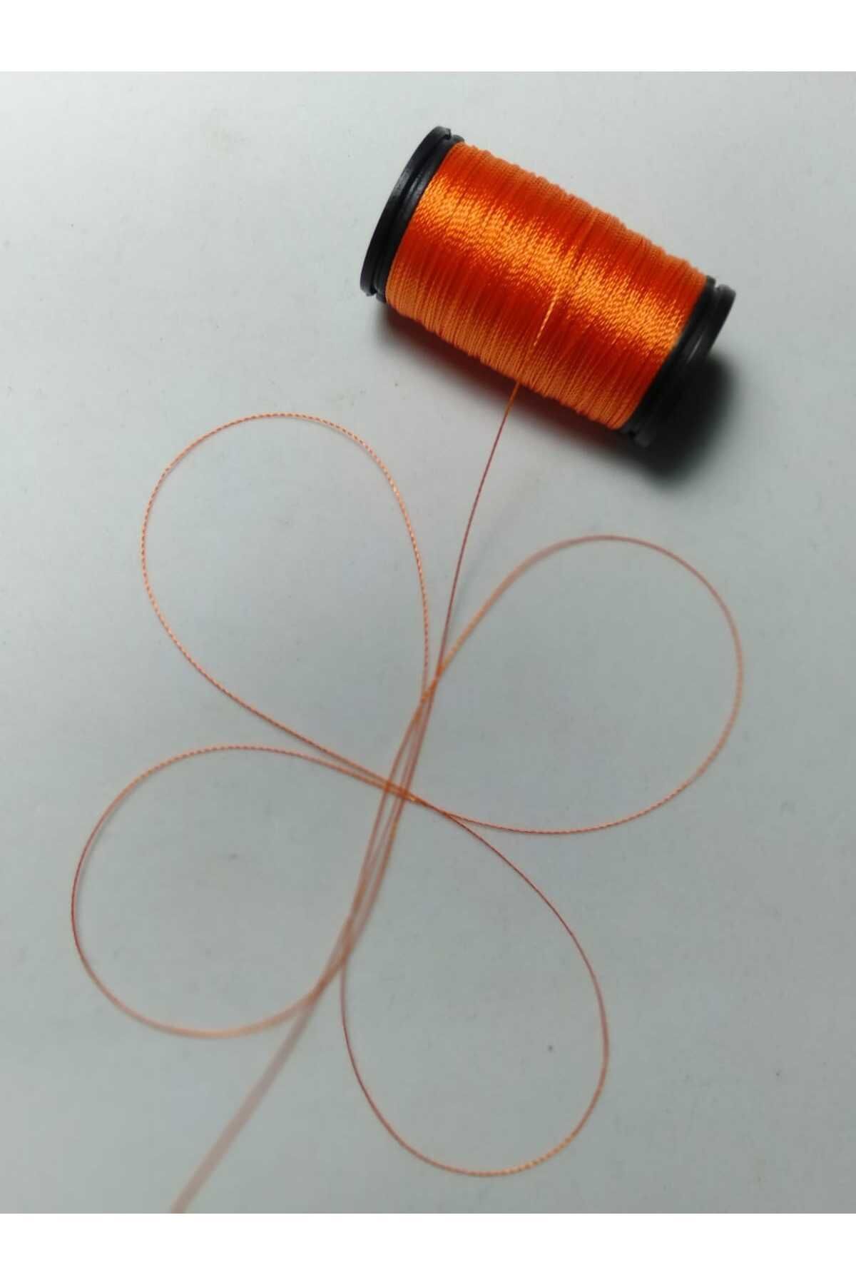 0.2 Mm 30 Metre Tesbih Ipi Turuncu Renk ( En Ince Tesbih Ipi )