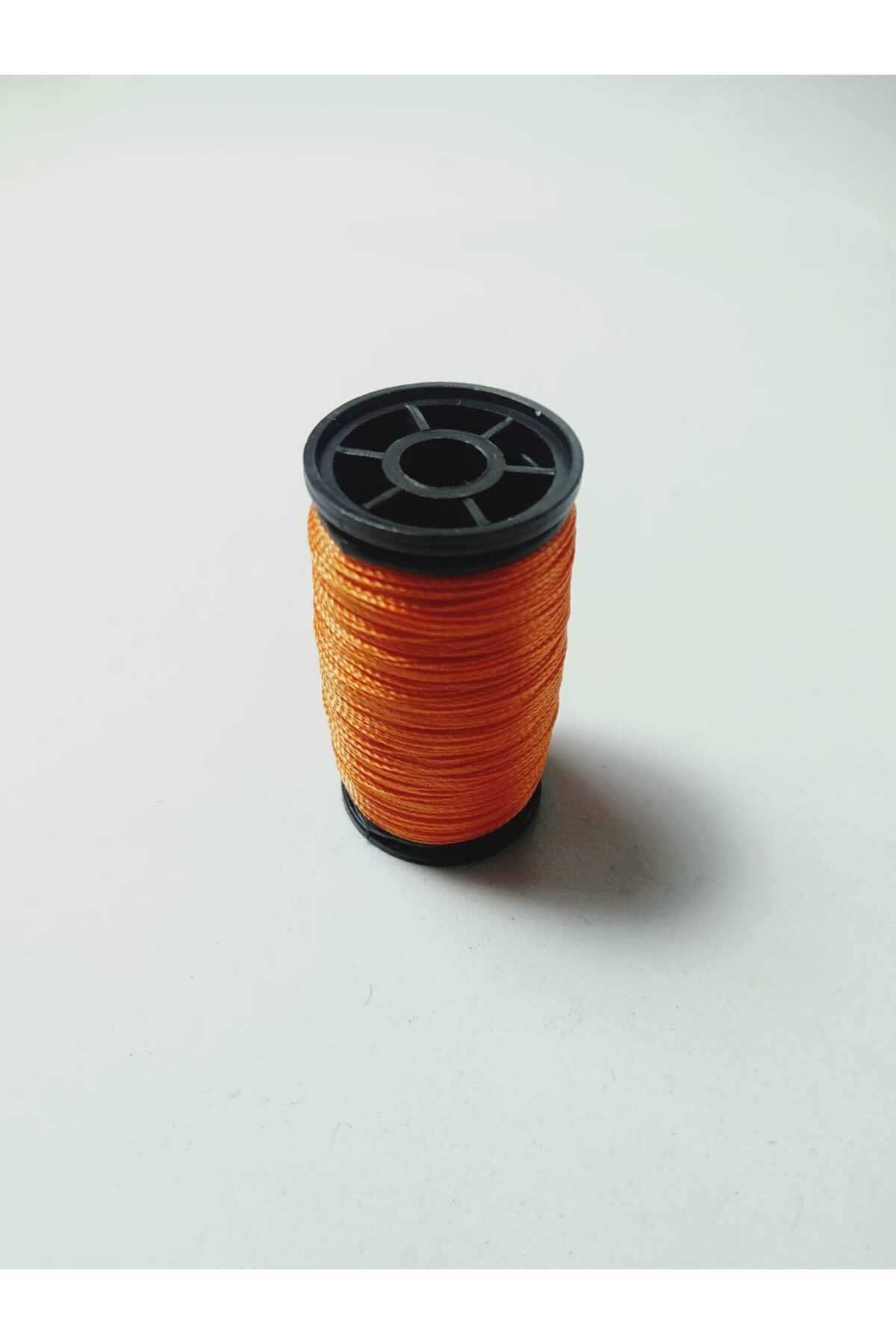 0.2 Mm 60 Metre Tesbih Ipi Turuncu Renk ( En Ince Tesbih Ipi ) ( Kolye Ipi Kolye Için Uygundur )