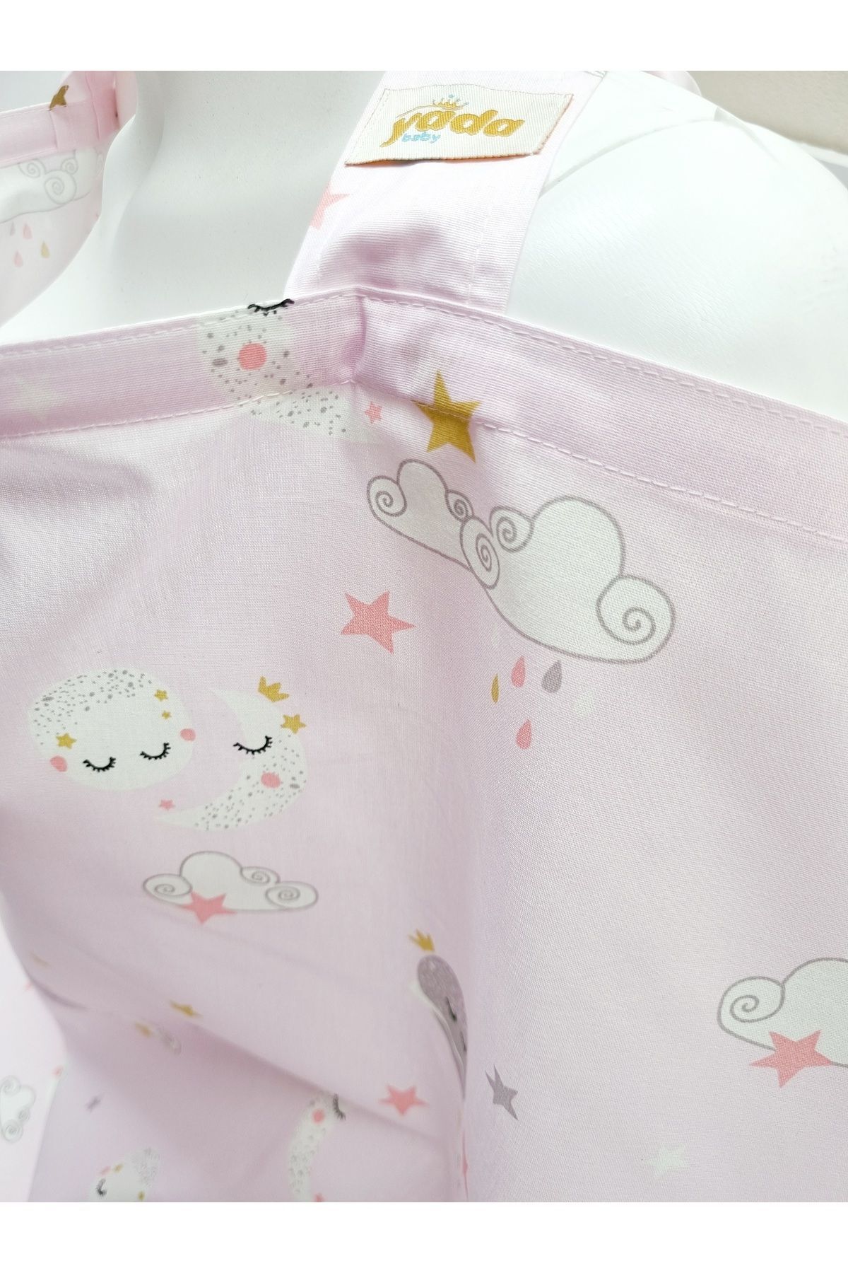 Yada Baby %100 Organik Pamuktan Poplin Emzirme Önlüğü (KUMAŞLARIMIZ SERTİFİKALIDIR) fotoğrafı 2 (önizleme)