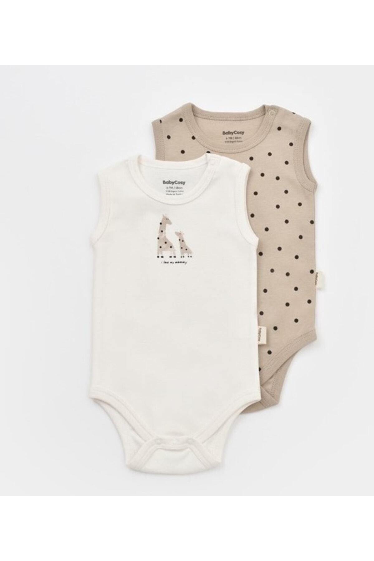 بادی نوزادی پسرانه – دخترانه اکرو BabyCosy | csy5705 اورجینال - تصویر 3