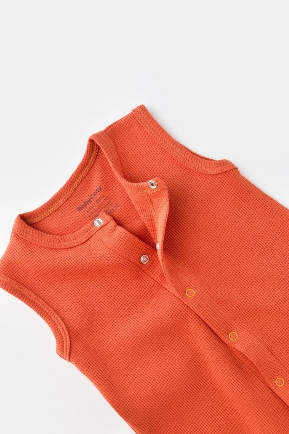 BabyCosy Salopetă Cu Bretele Waffle Organic Csyw1009 Unisex - 9–12 months